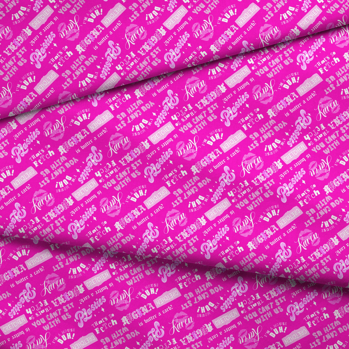 Paramount Mean Girls  The Plastics on Pink Fabric
