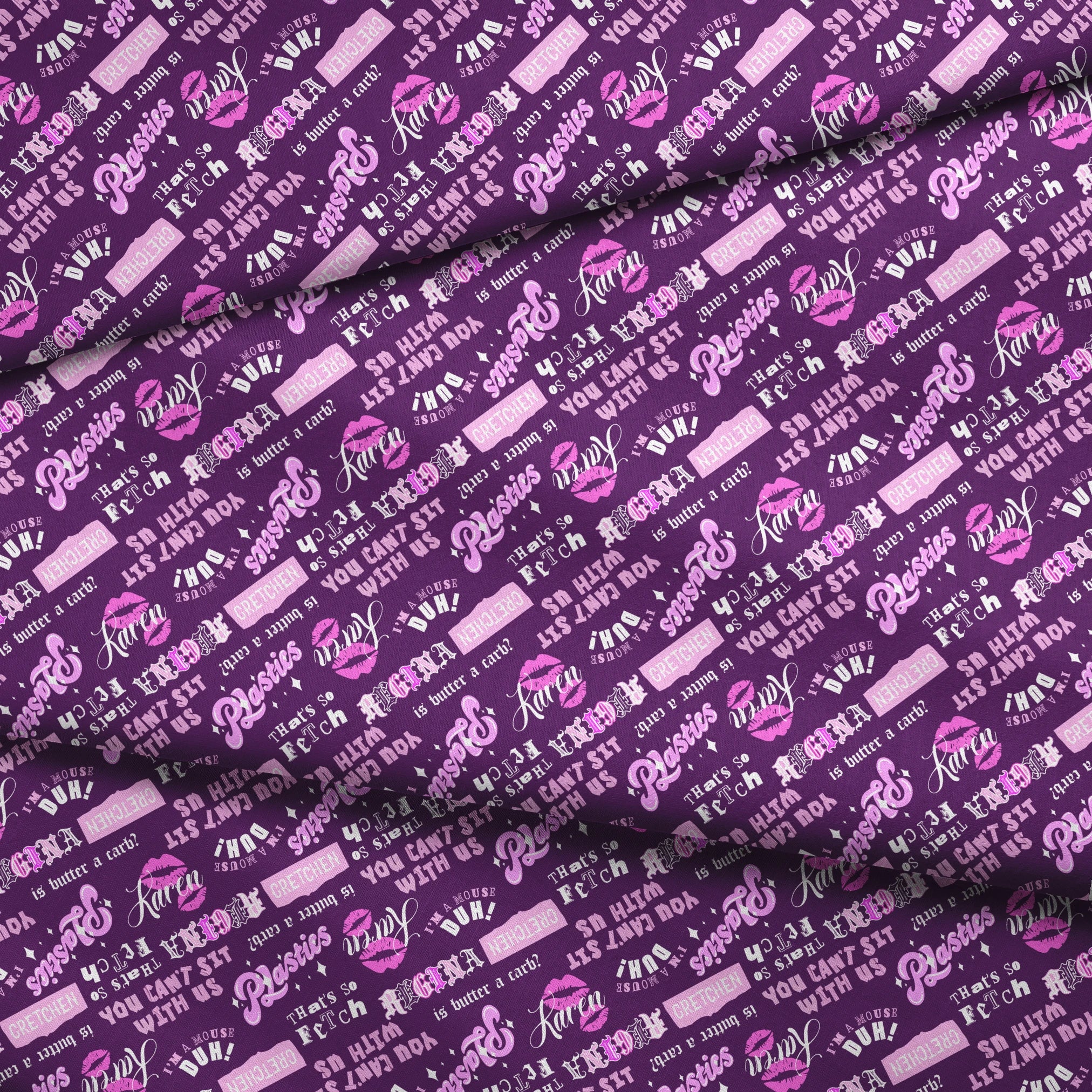 Paramount Mean Girls  The Plastics on Purple Fabric
