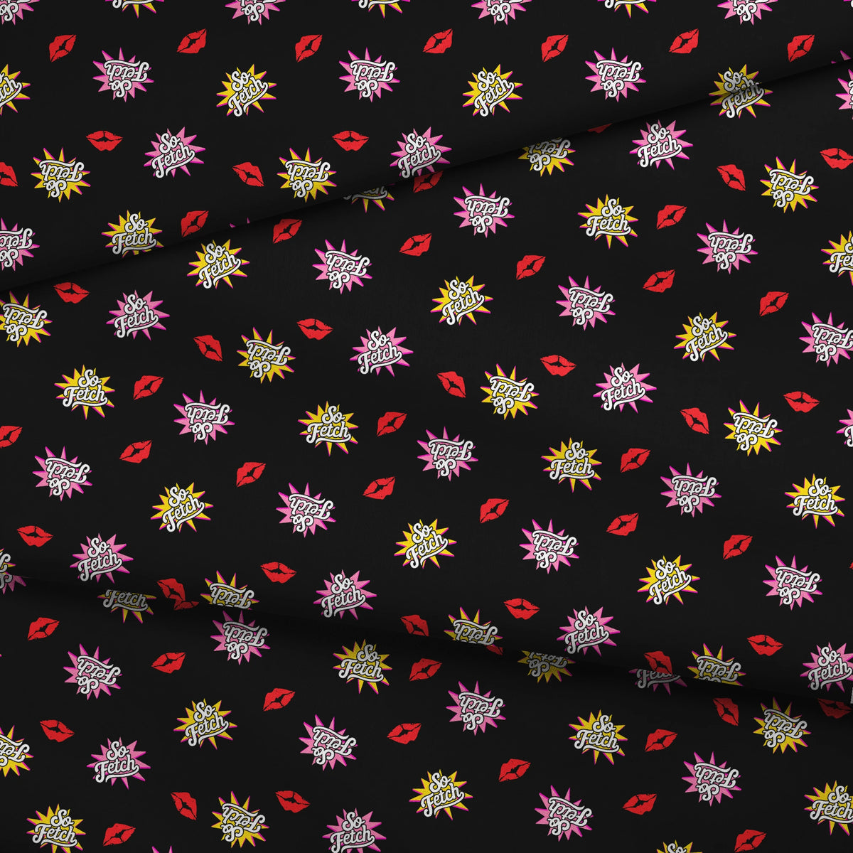 Paramount Mean Girls  So Fetch on Black Fabric