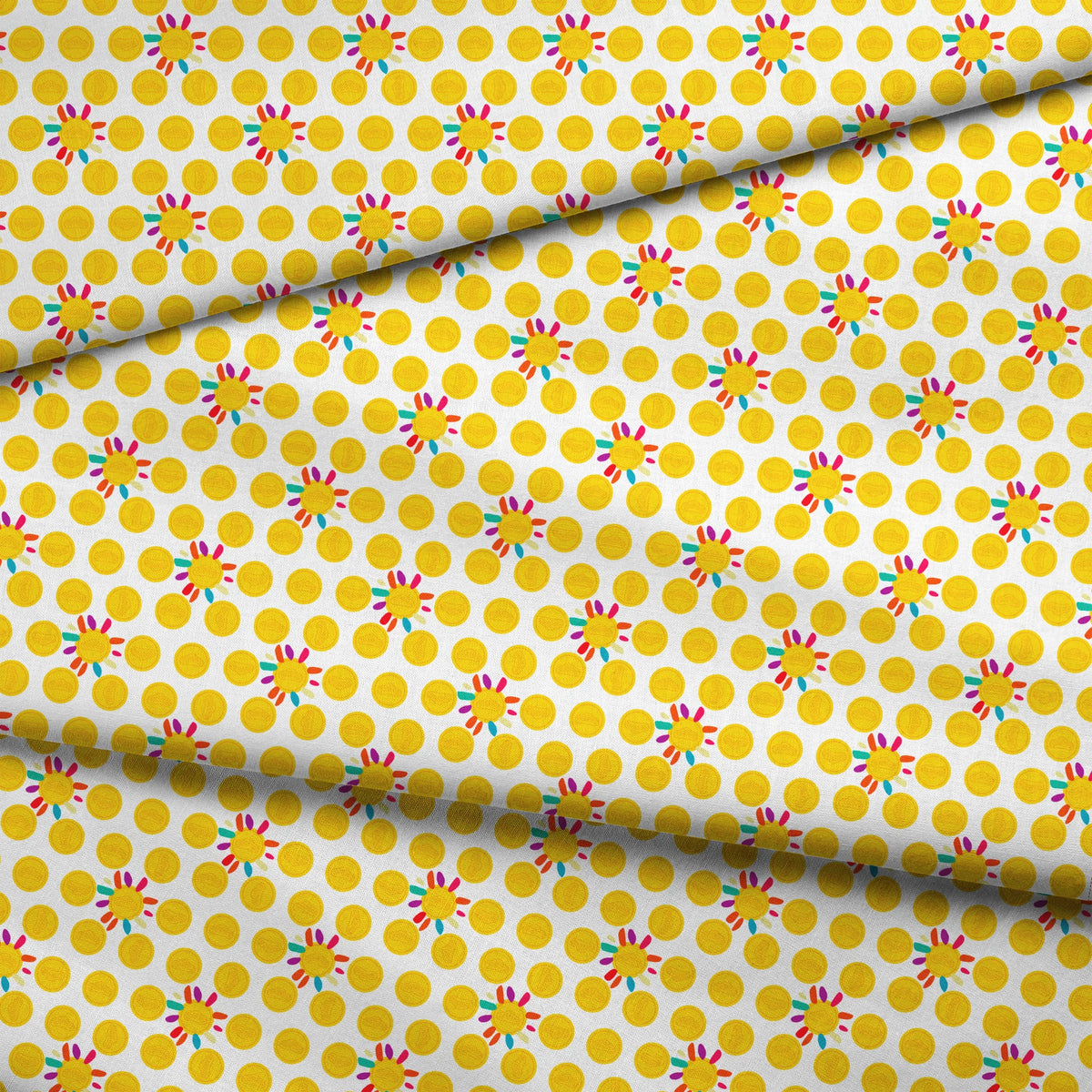 Hasbro Play-Doh Bright Suns on White Fabric