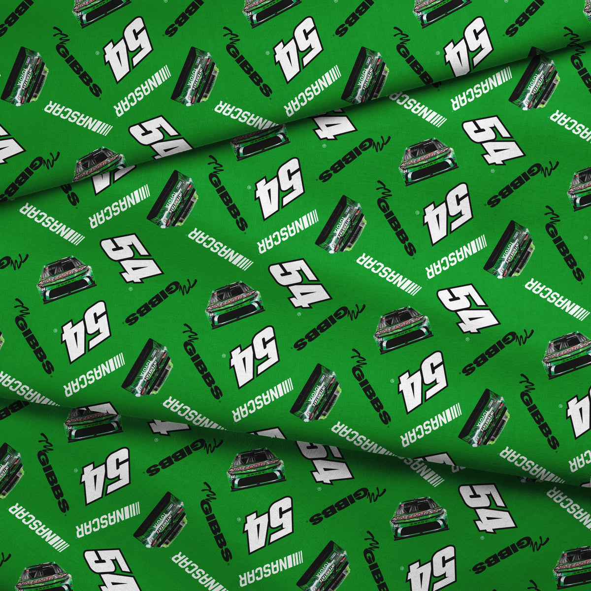 NASCAR® Ty Gibbs Toss on Green Fabric