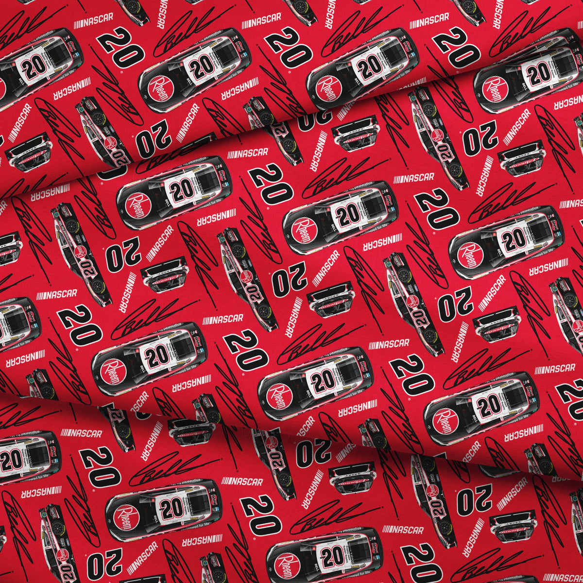 NASCAR® Christopher Bell Toss on Red Fabric