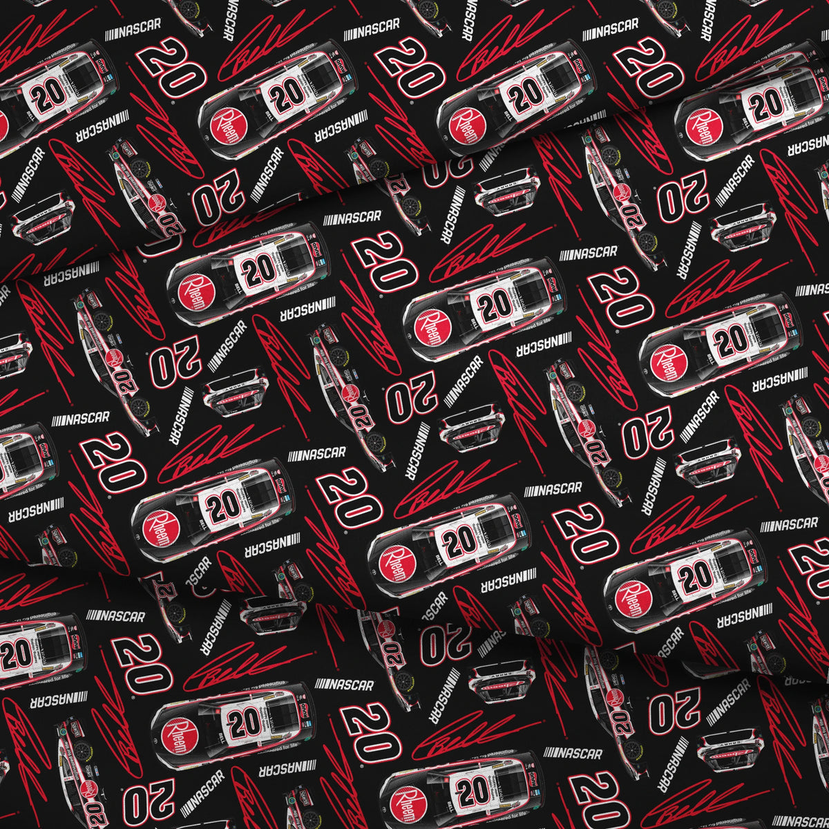 NASCAR® Christopher Bell Toss on Black Fabric