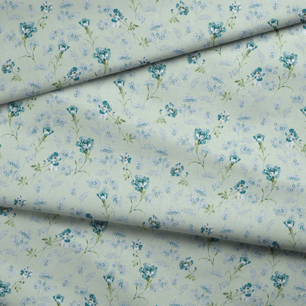 Pauline on Silver Sage Fabric