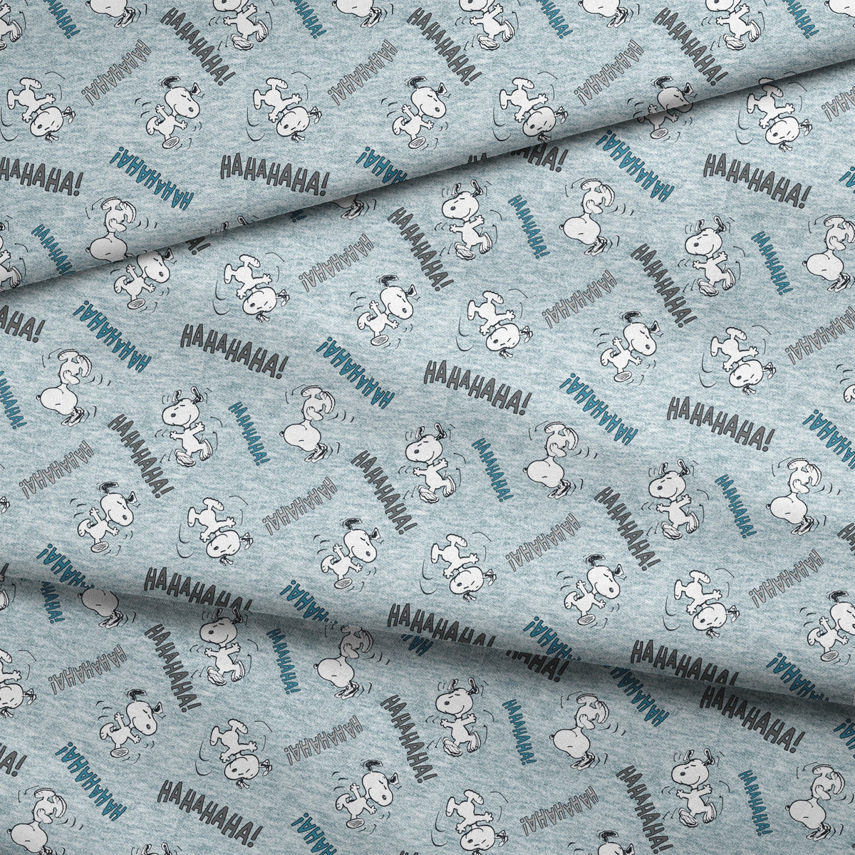 Peanuts Snoopy Laughing & Dancing Fabric