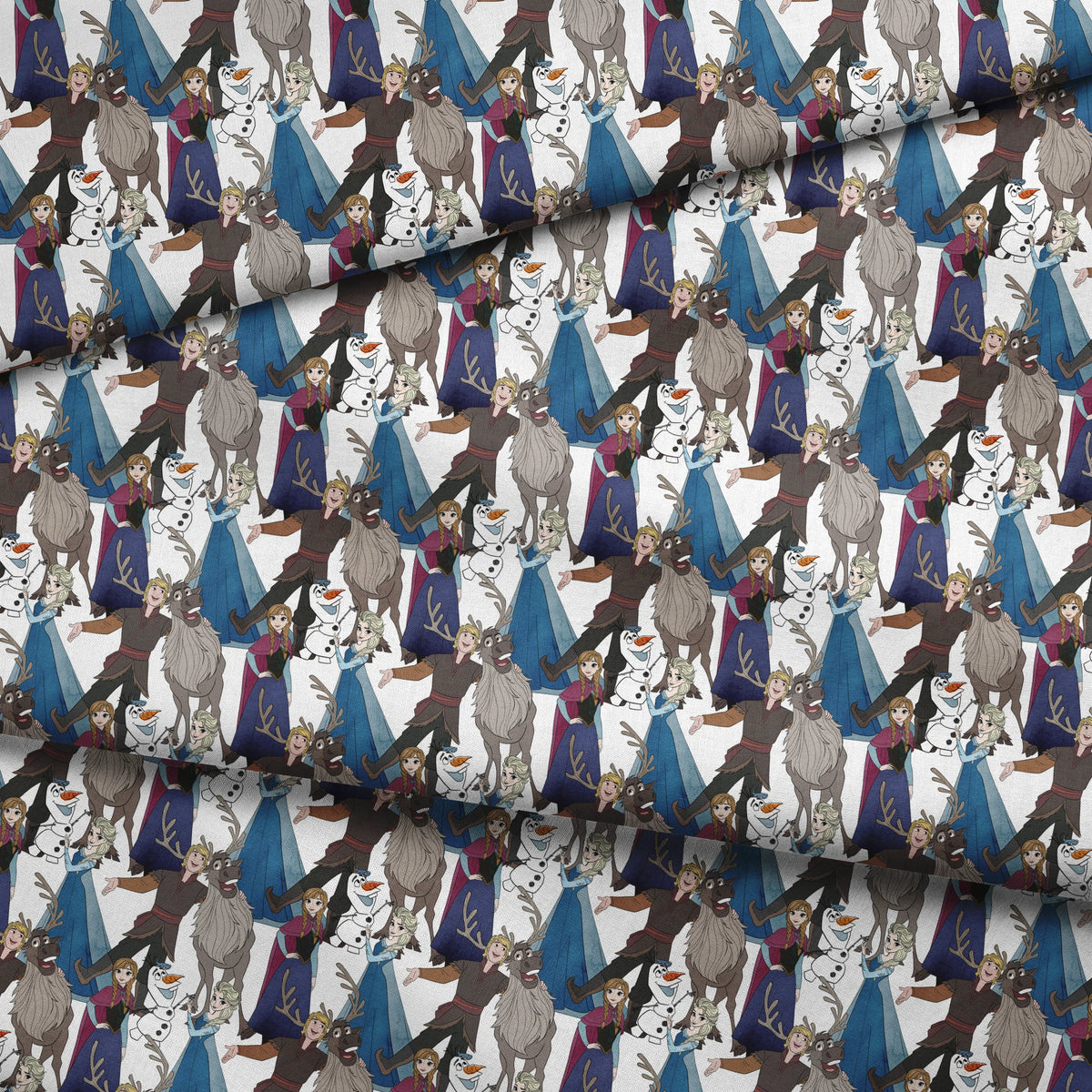 Disney Frozen  Character Collage Fabric