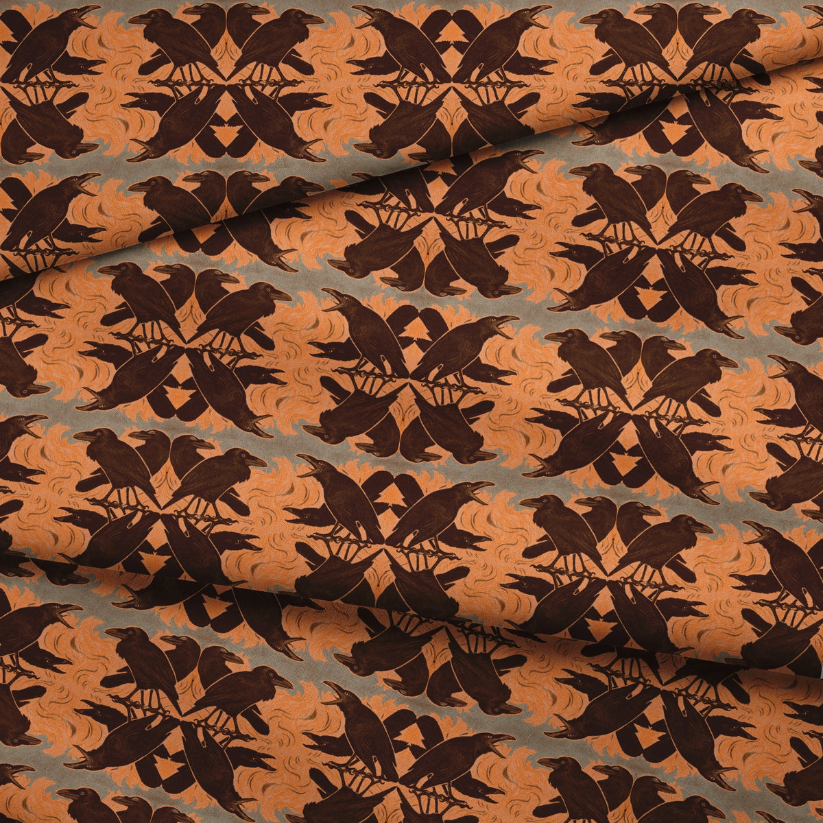 Raven Ramble on Black Days Fabric