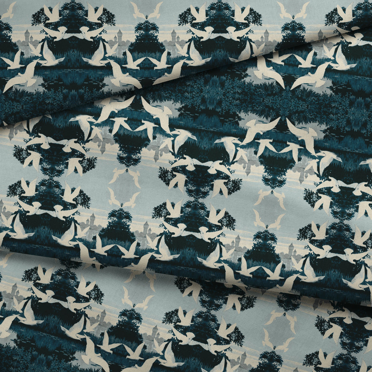 Aberdeenshire on Haunted Night Fabric