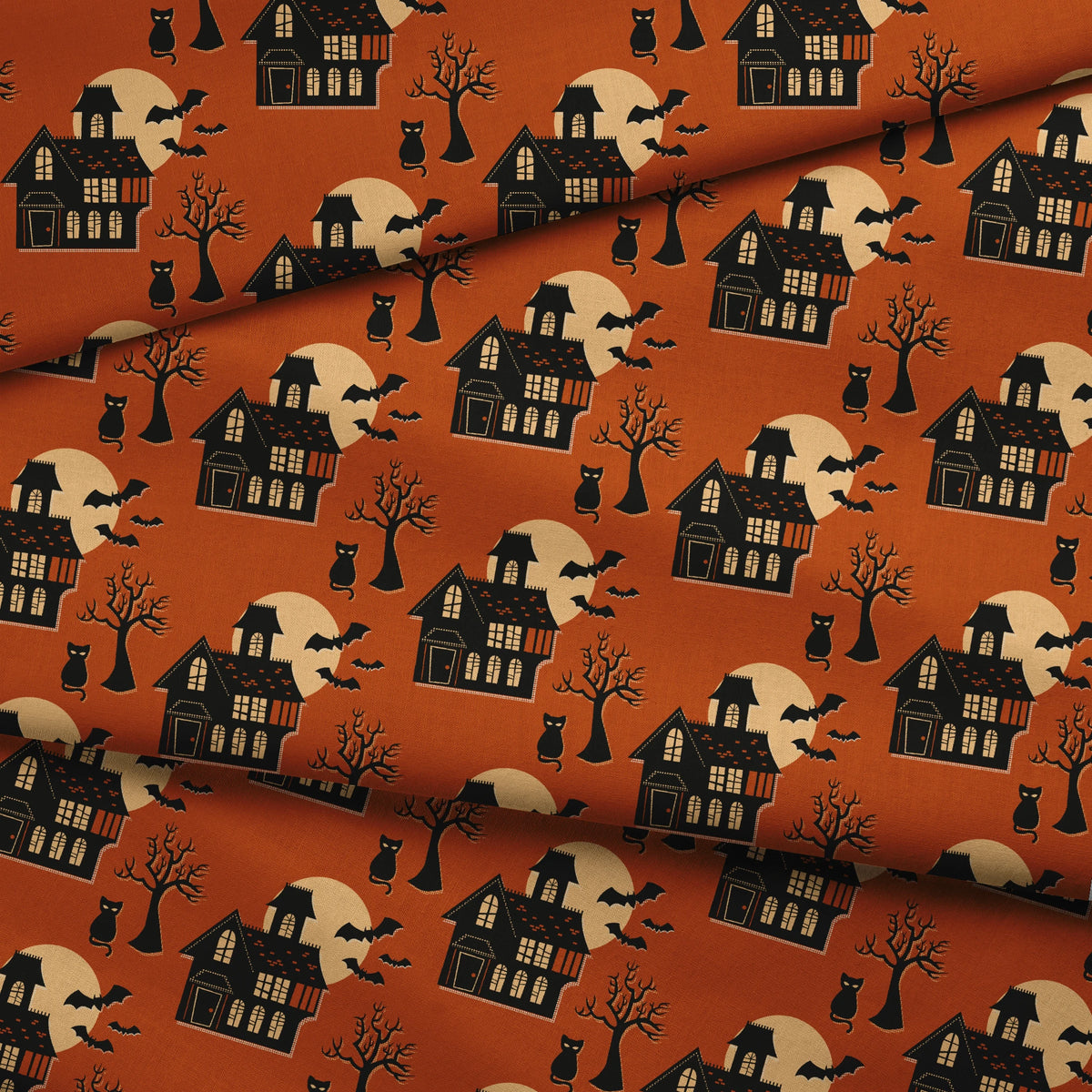 Haunted House on Spiced Fabric