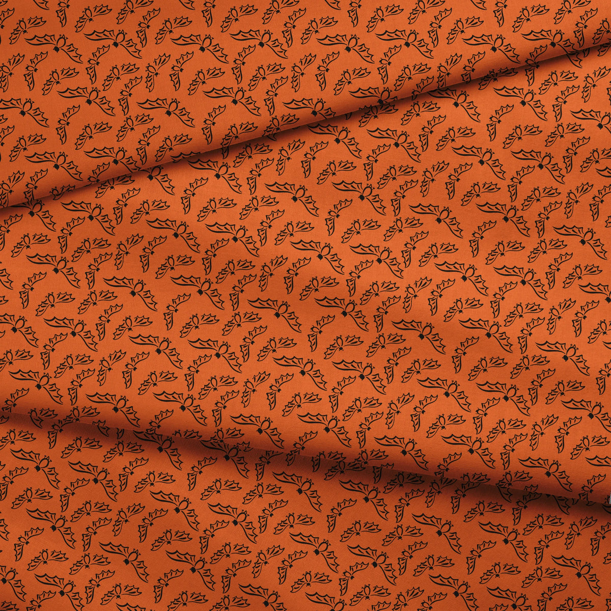 Flying Bats on Red Warty Fabric