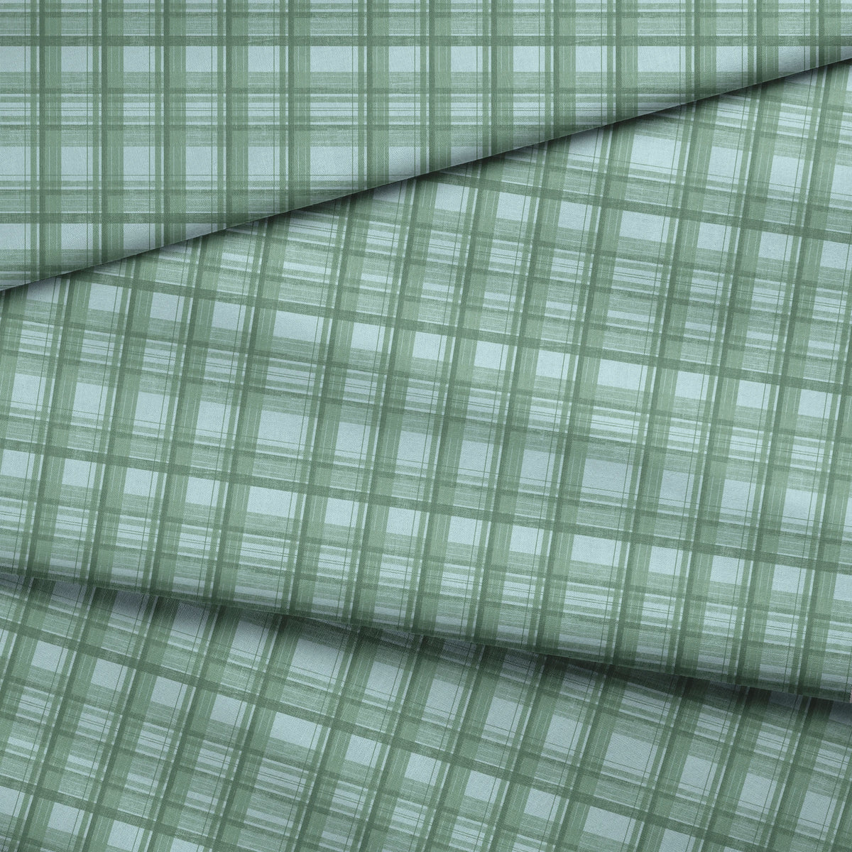 Saturday Evening Post  Christmas Plaid on Evergreen Fabric