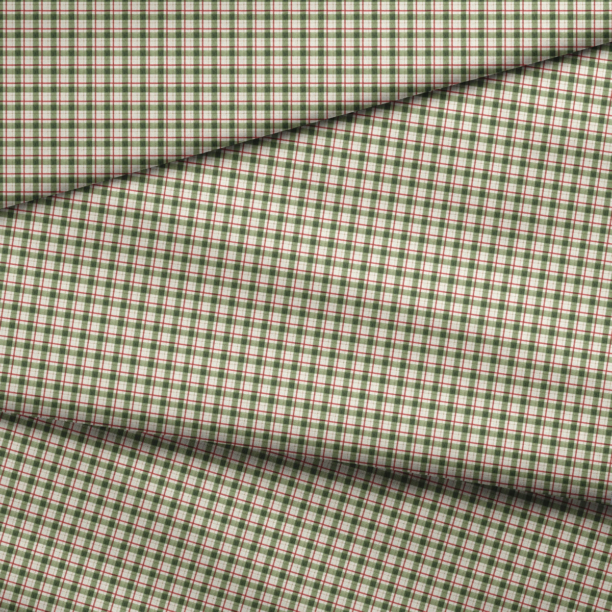 Saturday Evening Post  Christmas Plaid on Holly Fabric