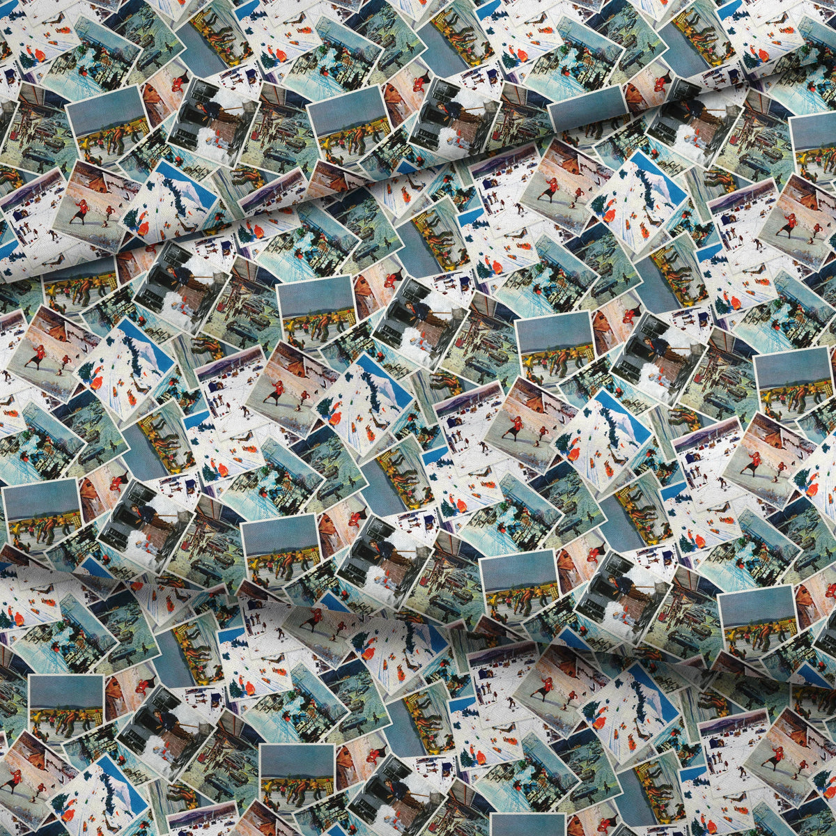 Saturday Evening Post Winter Wonderlands Fabric