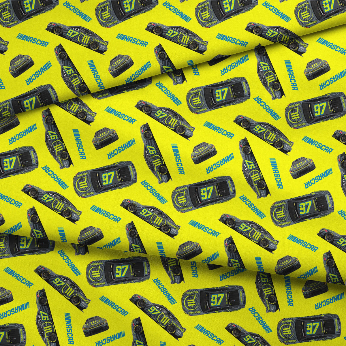 NASCAR® Shane van Gisbergen Toss on Yellow Fabric