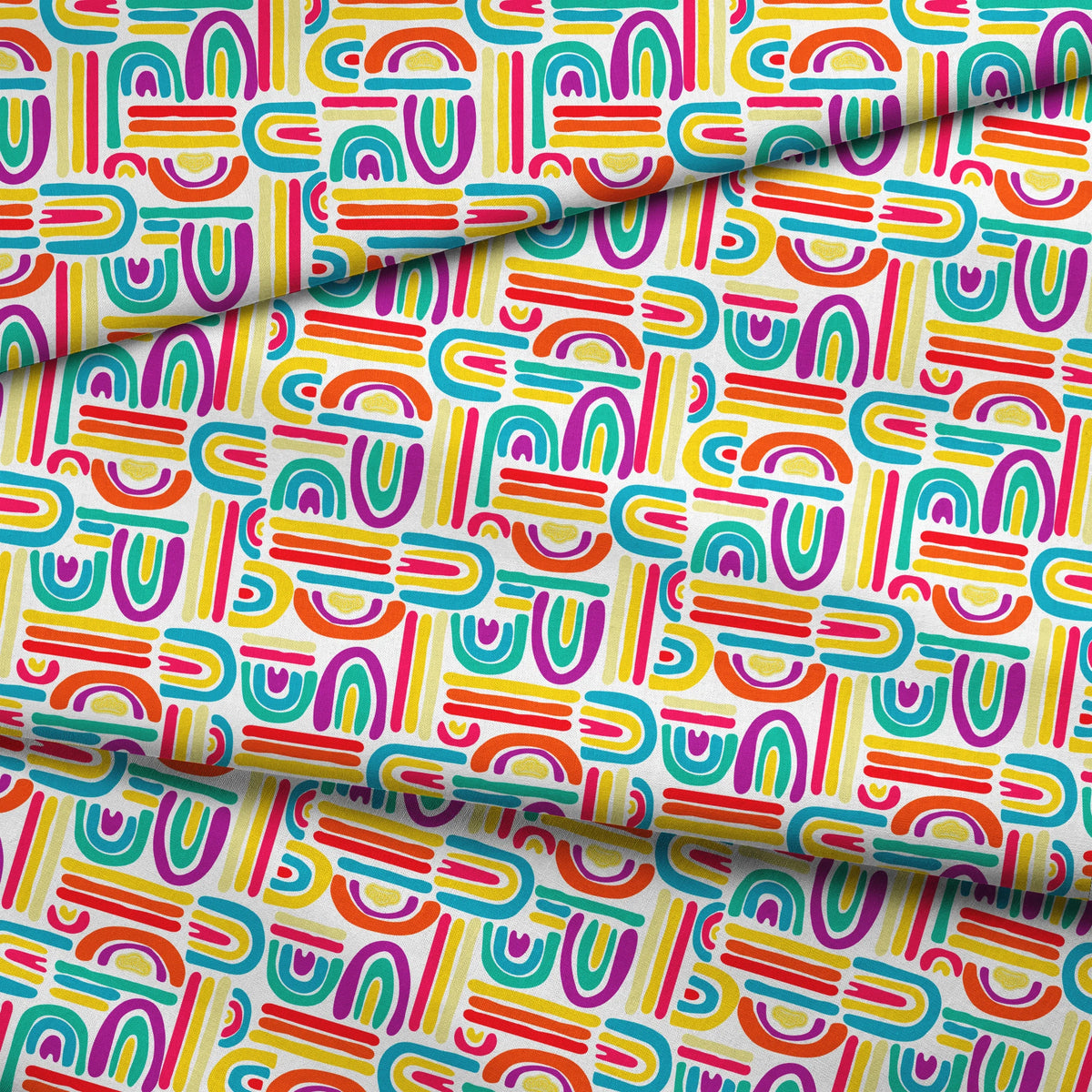 Hasbro Play-Doh Rainbow Arch on White Fabric