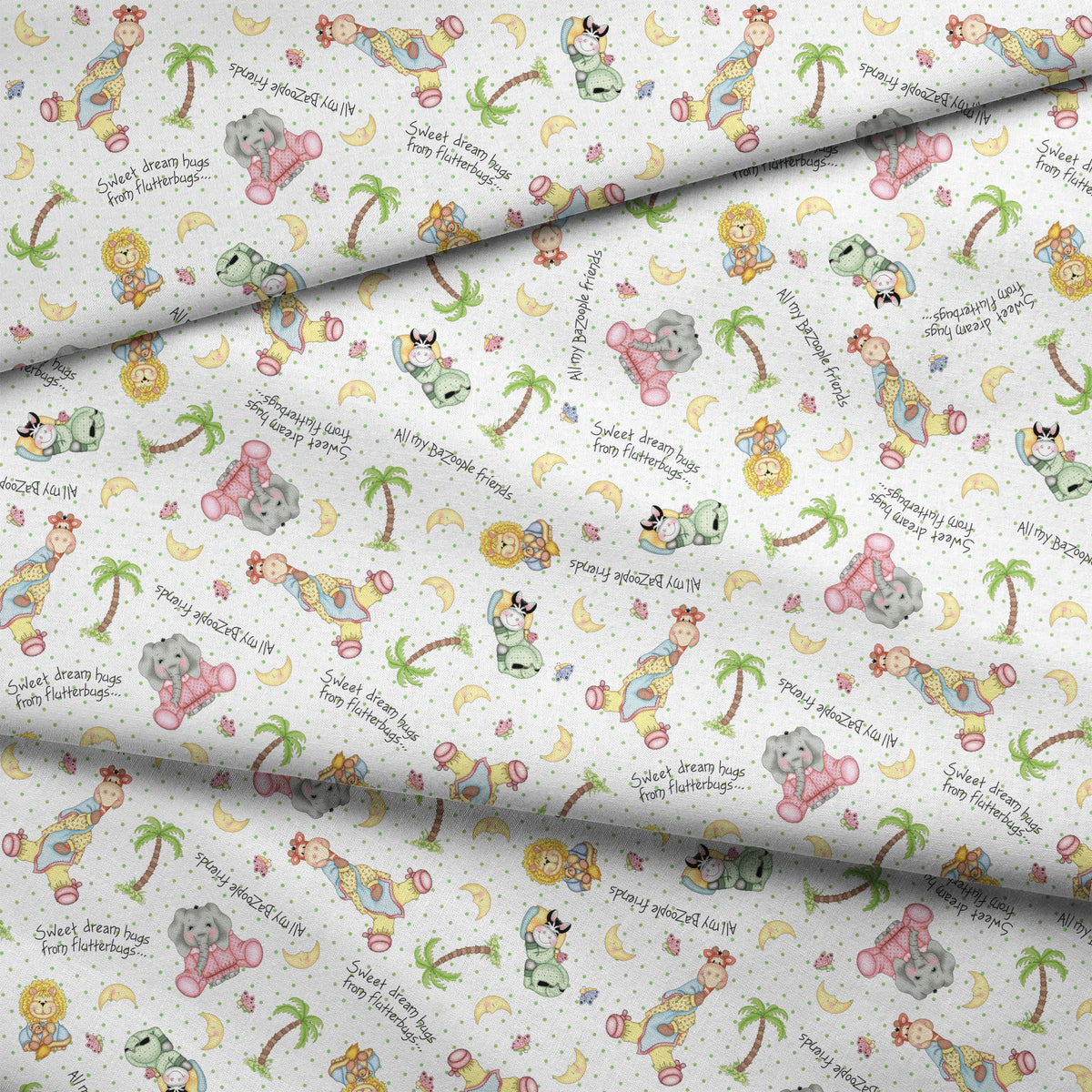 Vicki Schreiner BaZooples Safari Bedtime Friends Fabric