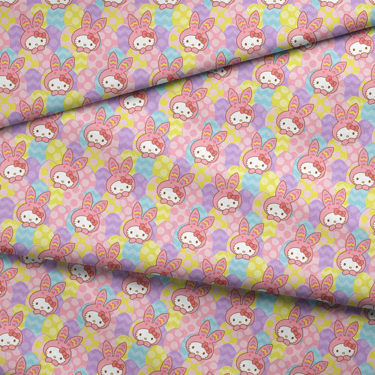 Hello Kitty® Easter Bunny Poses Fabric