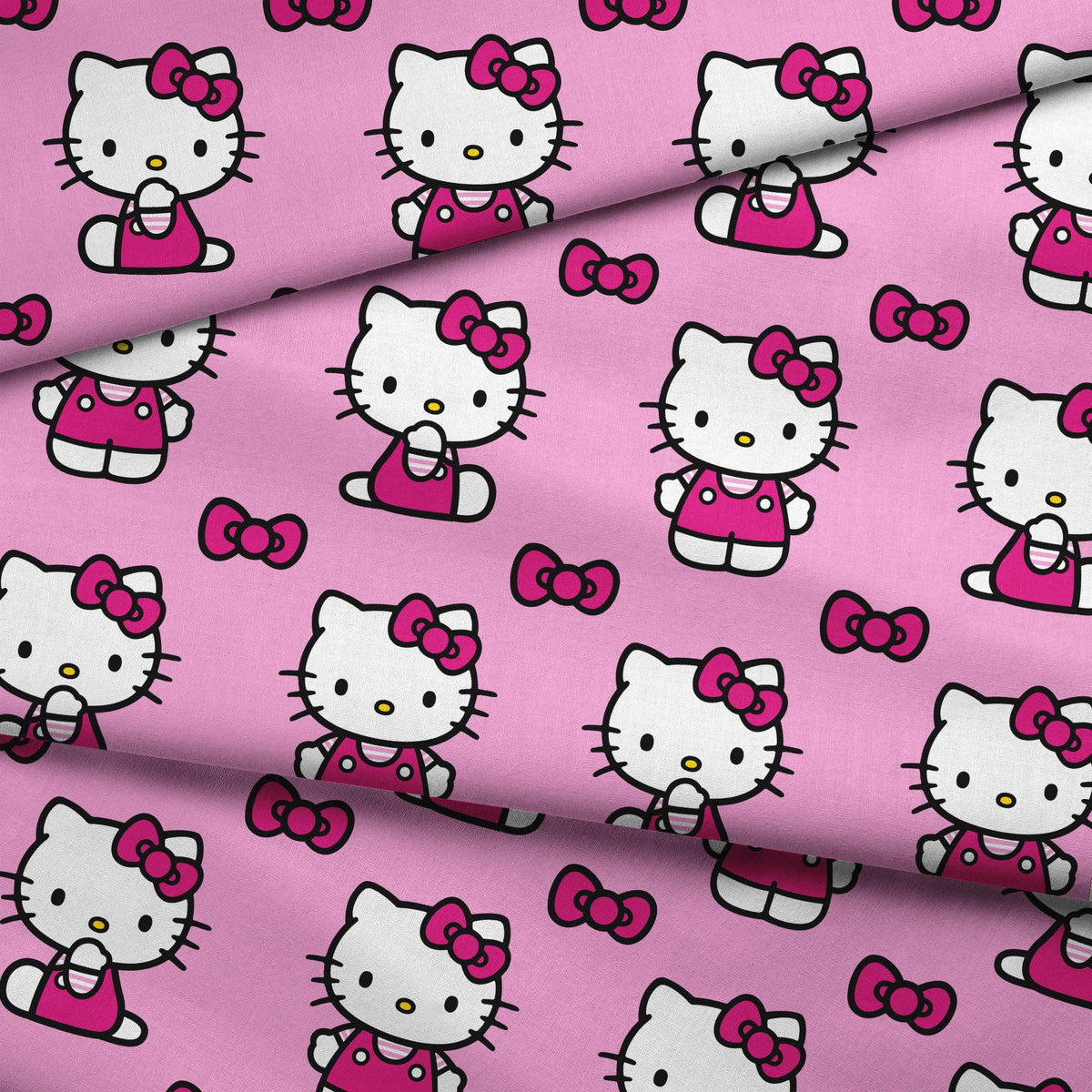 Hello Kitty® Pink Poses Fabric