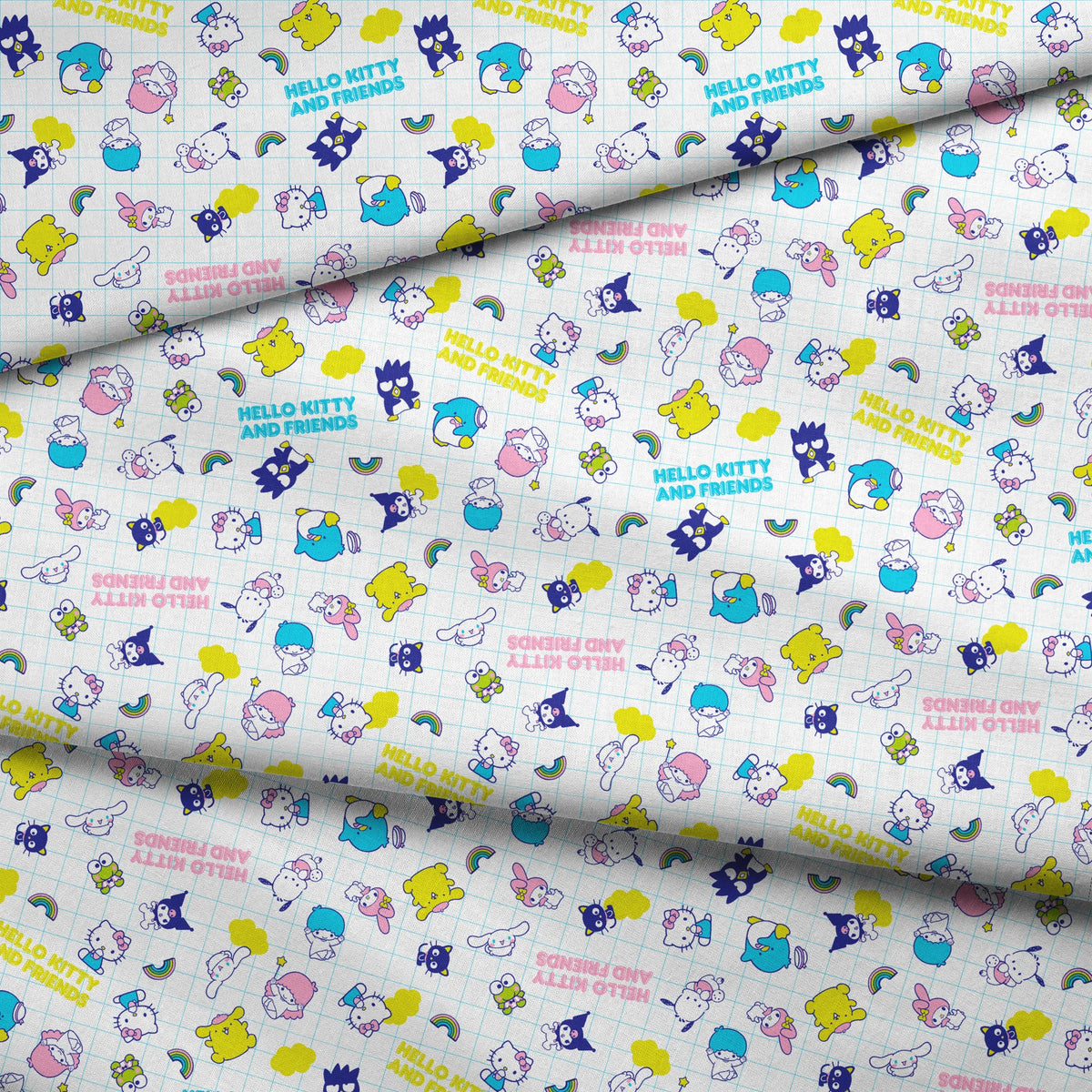Hello Kitty® and Friends Grid Toss Fabric