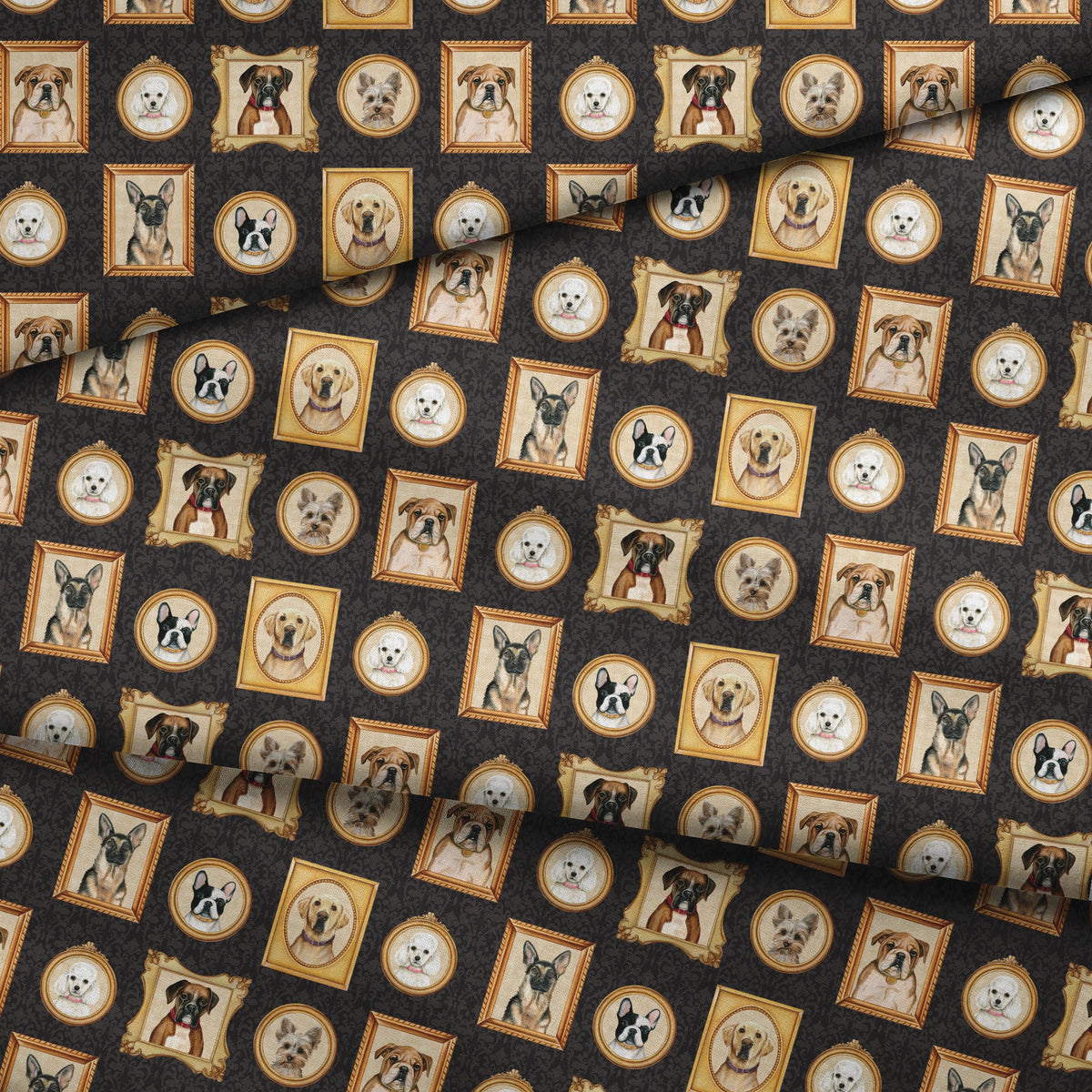 Danielle Murray Dog Portraits Fabric