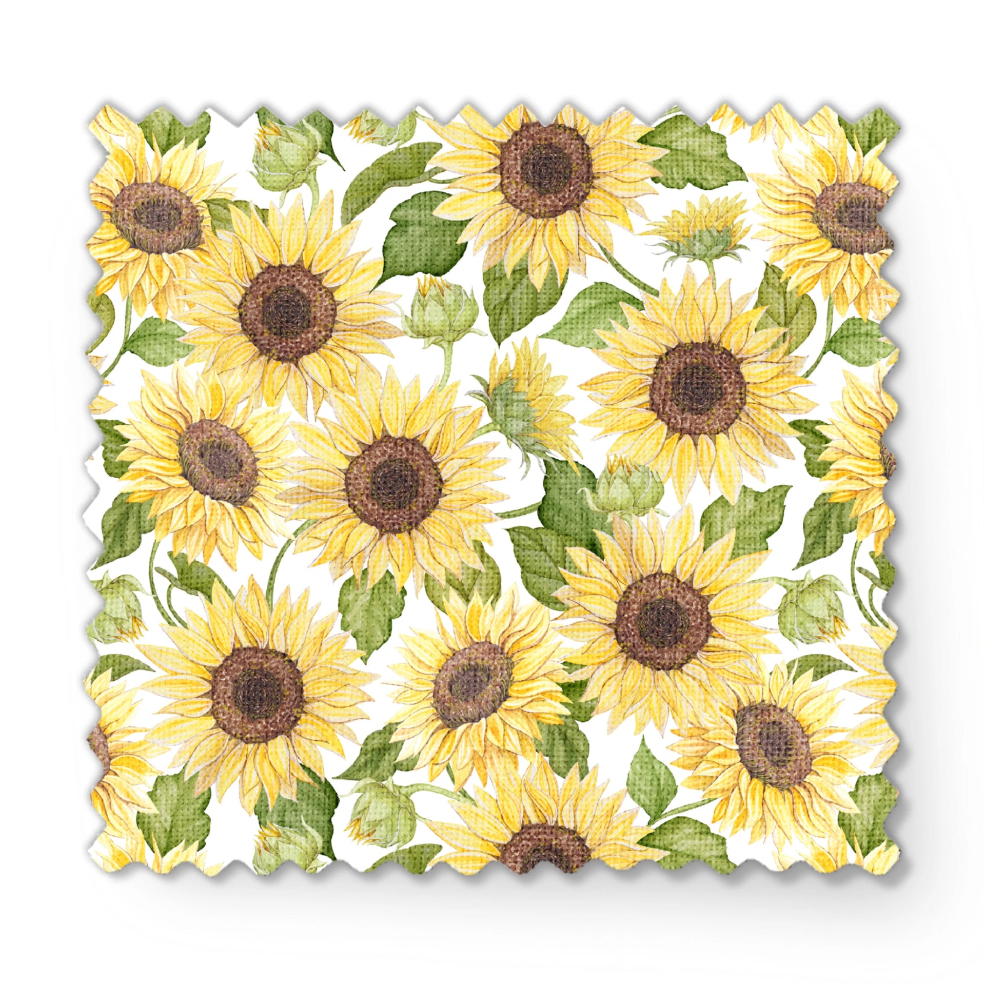 Sunflower Garden Packed Sunflowers by Nicole Tamarin | Fabric by