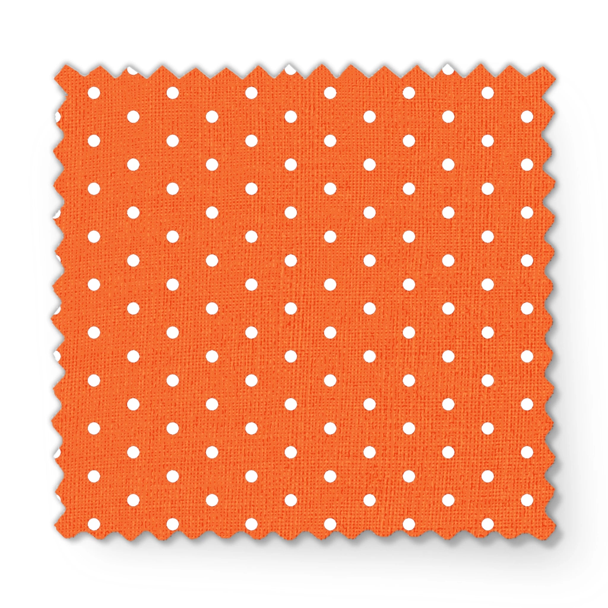 Orange background with two white circles, one in the upper left corner and another in the middle right. fabric swatch mockup