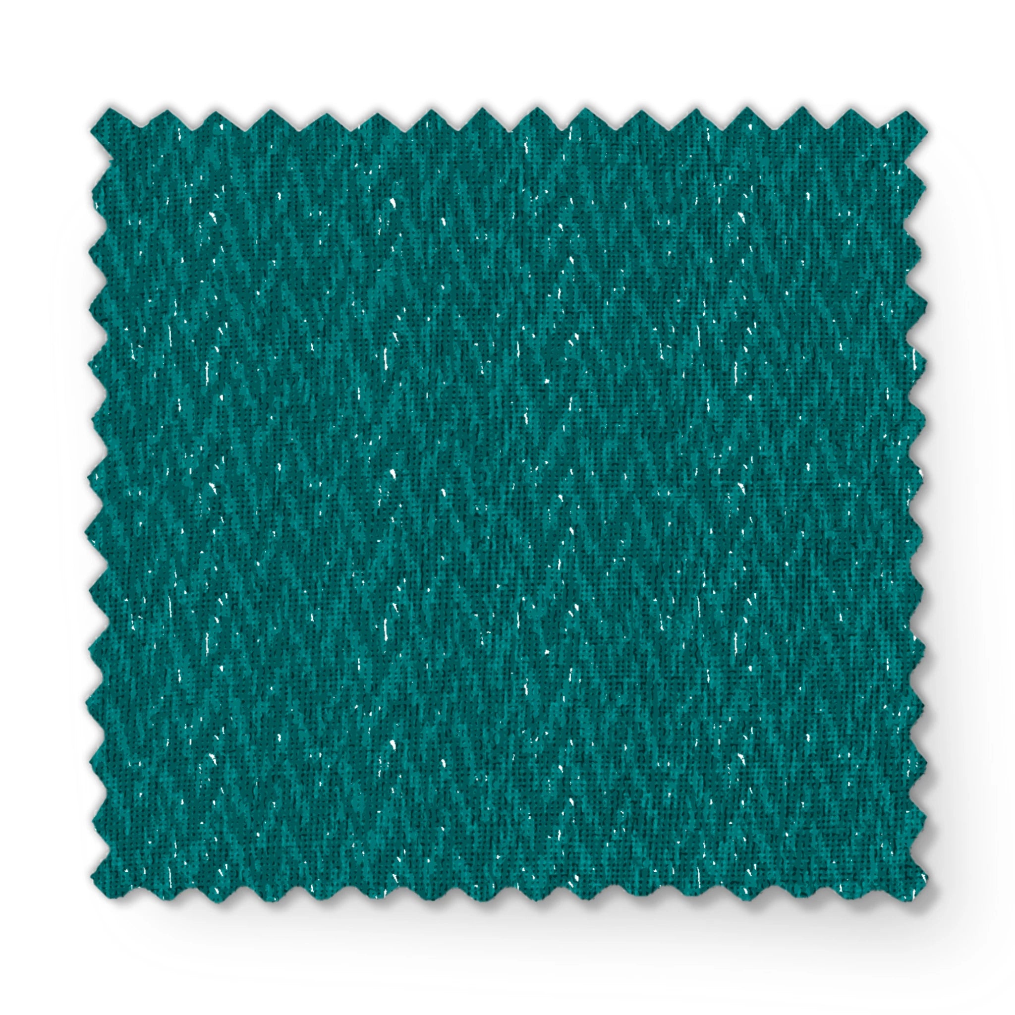 Teal textured surface with wavy vertical pattern and subtle light reflections fabric swatch mockup