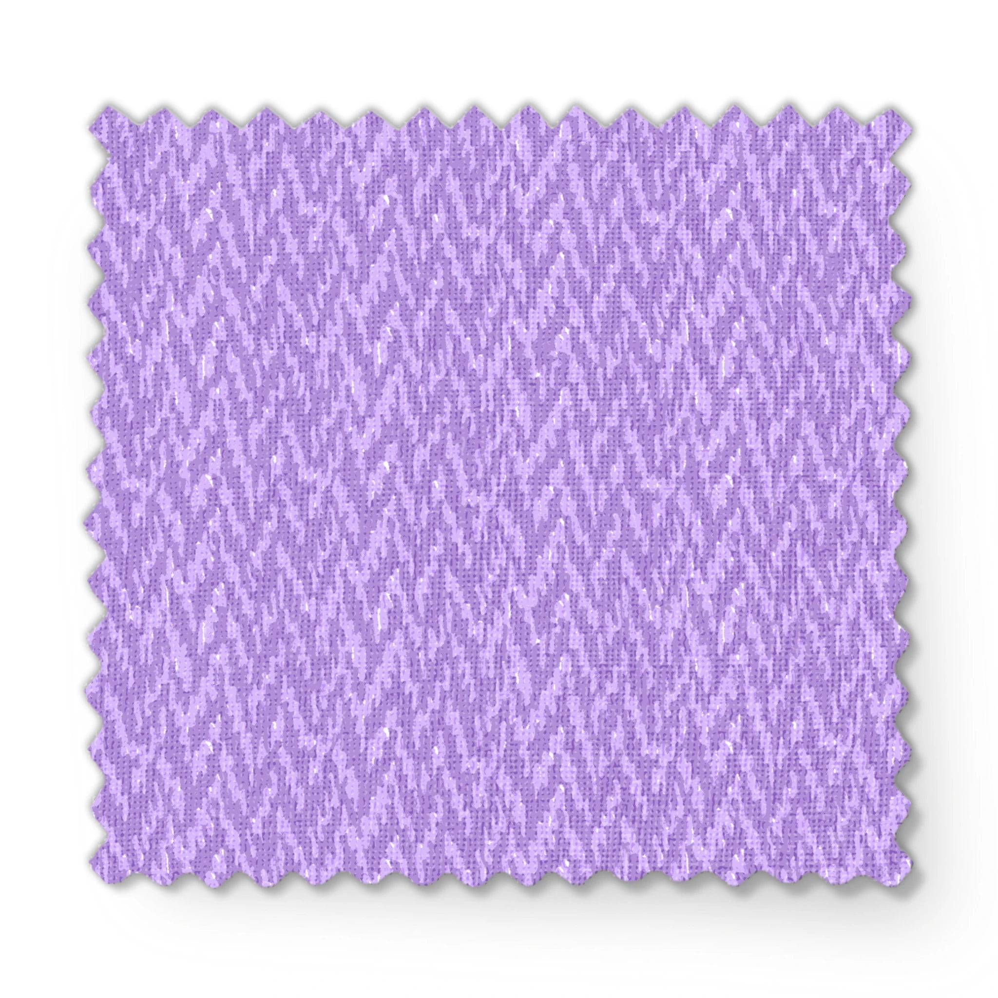Abstract purple pattern with light lavender irregular vertical streaks on medium purple background fabric swatch mockup