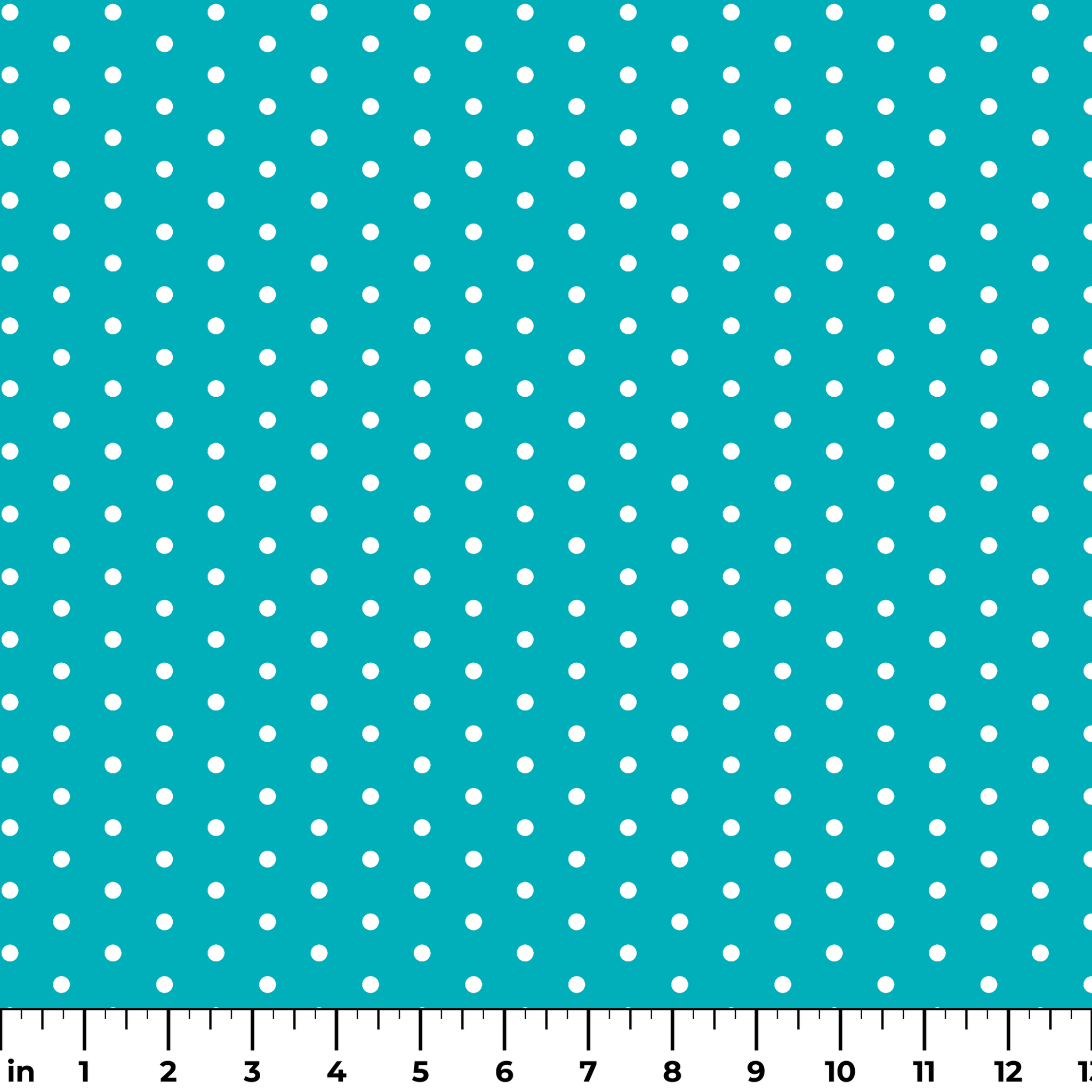 Two white circles on teal background ruler
