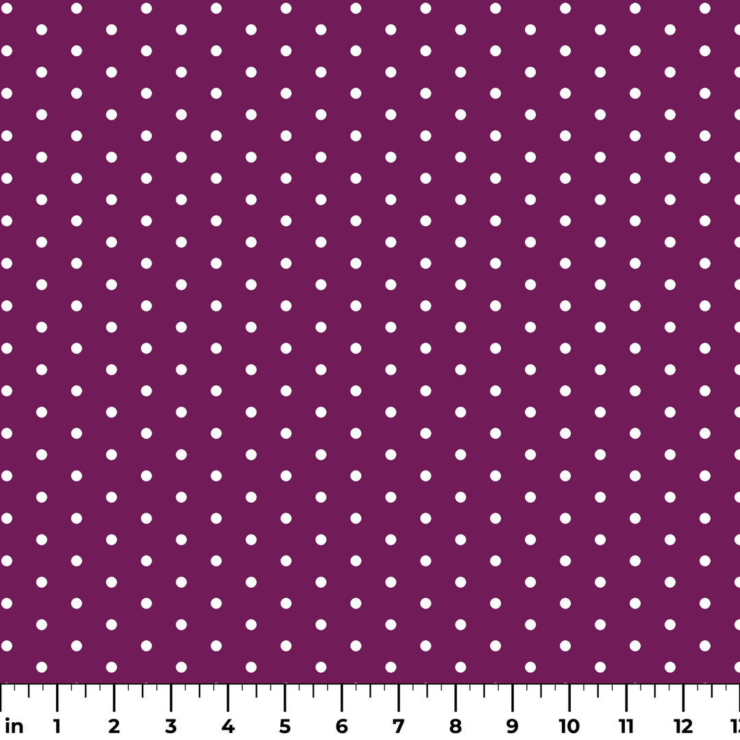 Two white circles on a purple background ruler