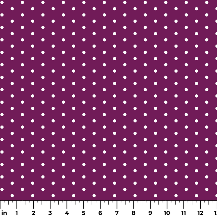 Two white circles on a purple background ruler