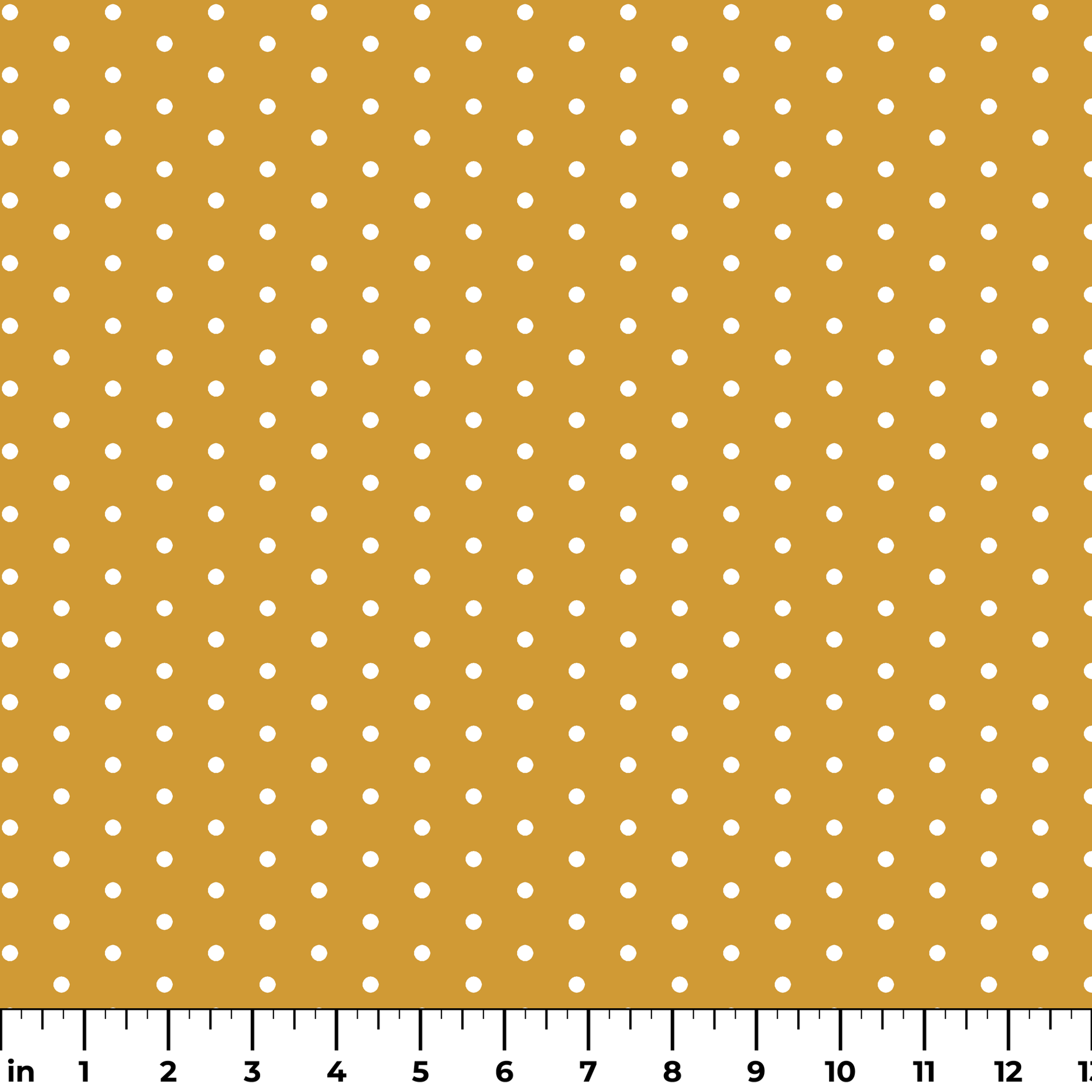 White circles on a golden yellow background ruler
