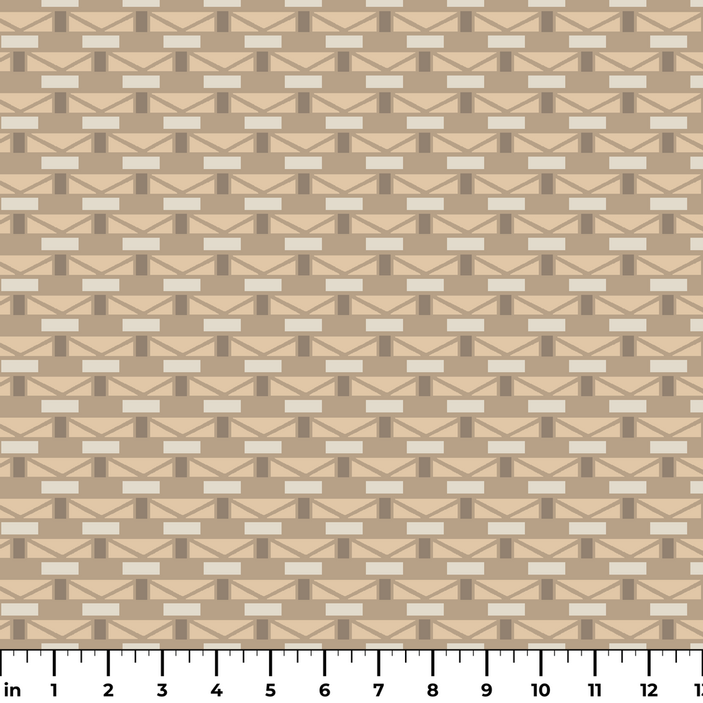 Geo Carolina on Blank Canvas | Fabric by the Yard