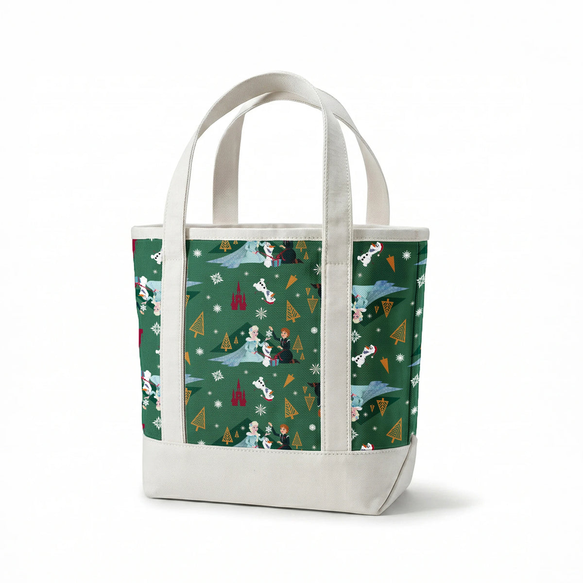 Disney Frozen  Holiday Tidings on Green Fabric