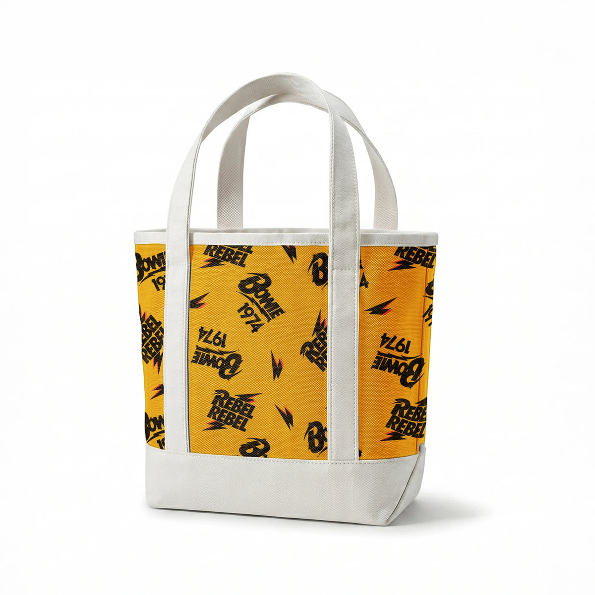 David Bowie Rebel Rebel 1974 on Yellow Fabric