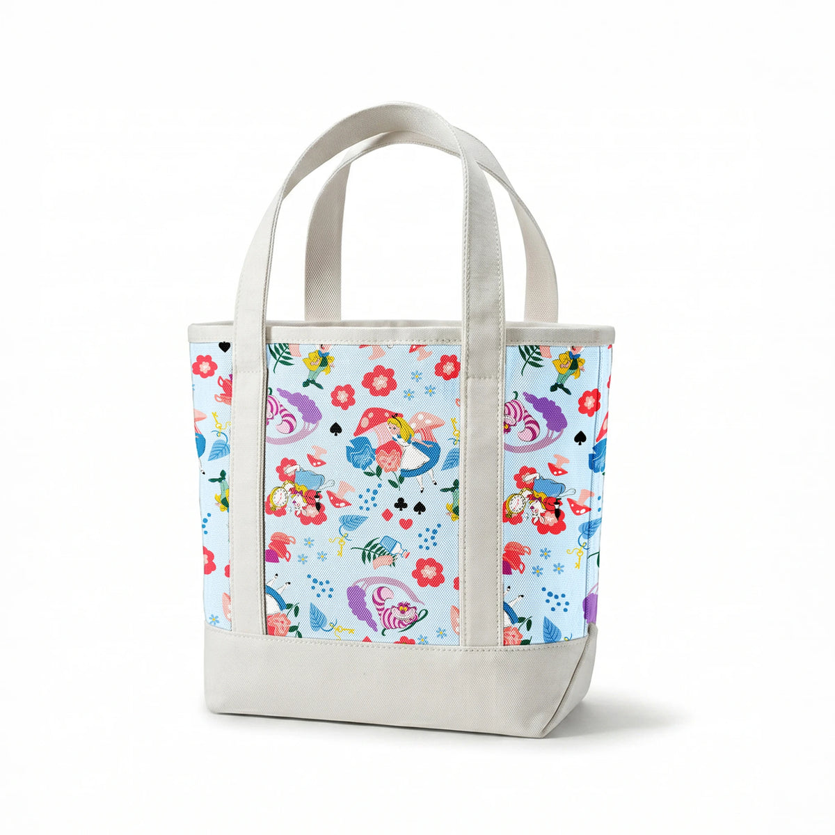 Disney Alice in Wonderland  Wandering in Wonderland on Blue Fabric