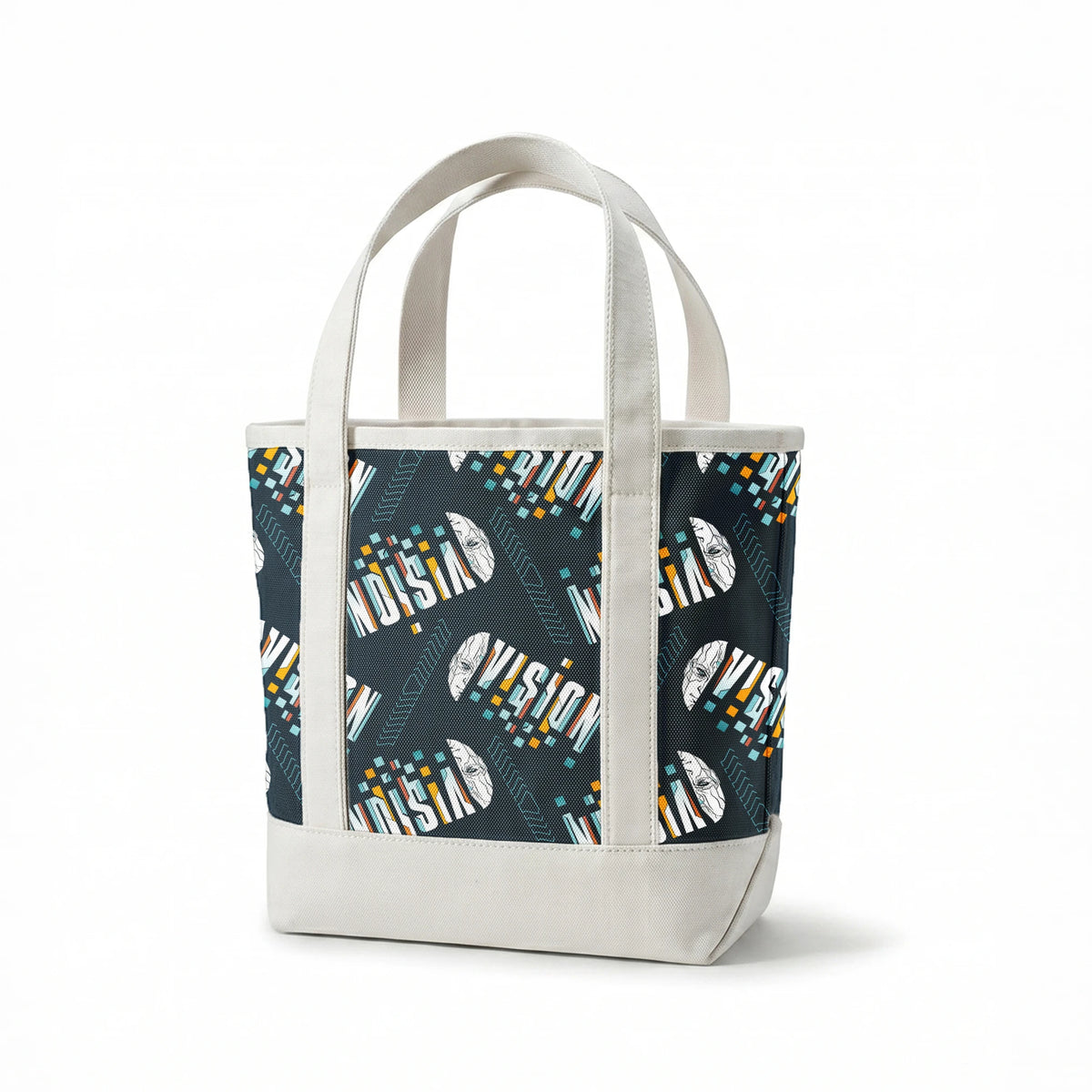 Marvel VisionQuest White Typography on Navy Fabric