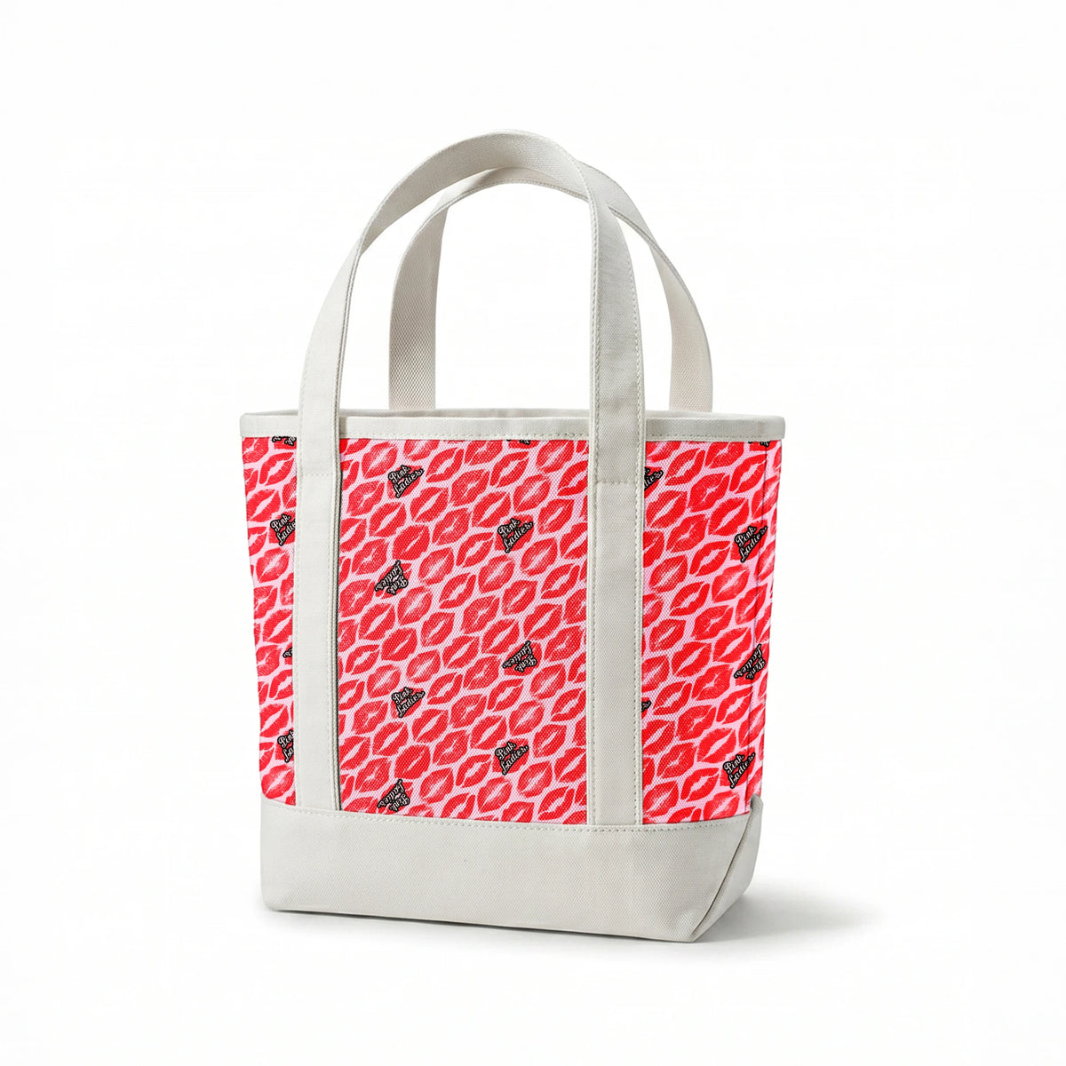 Paramount Grease  Pink Ladies Lipstick on Red Fabric