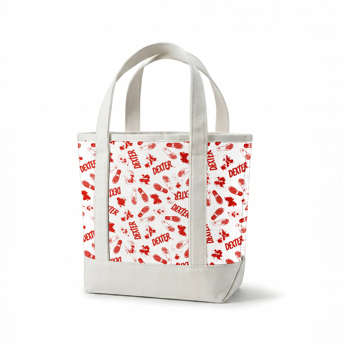 Showtime Dexter Blood Splatter on White Fabric