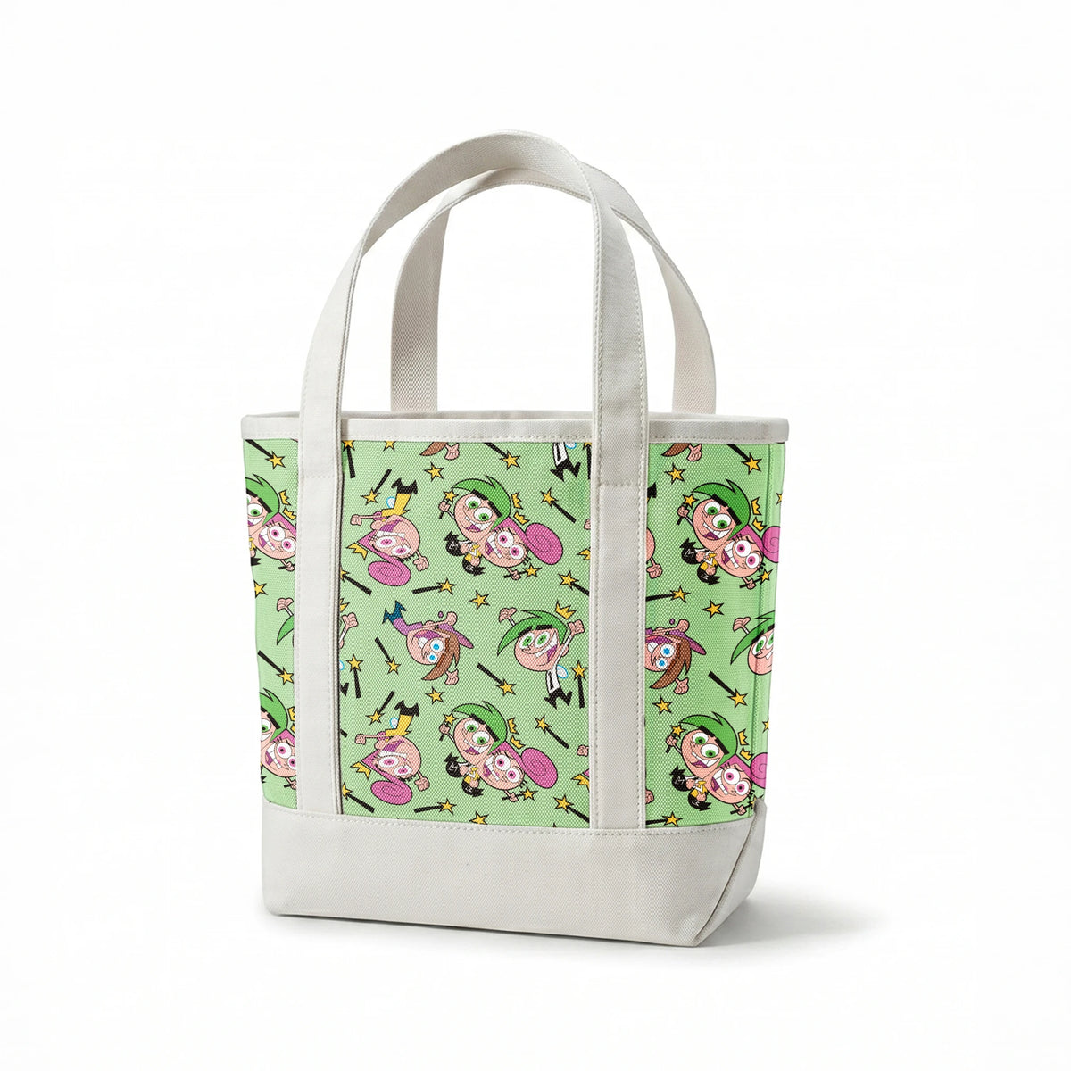 Paramount Fairly OddParents Fairy Friends on Green Fabric