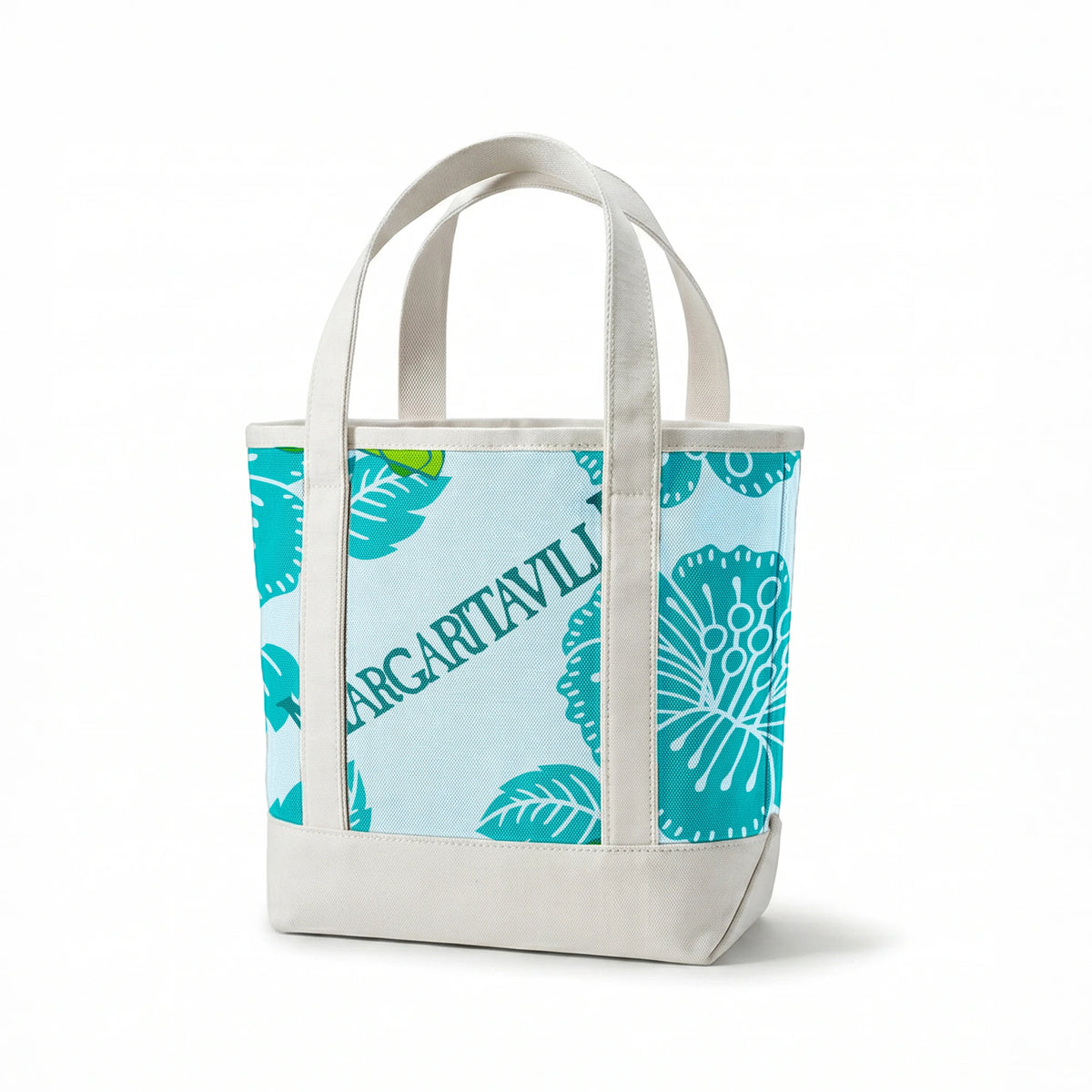 Margaritaville Tropical Floral on Blue Fabric