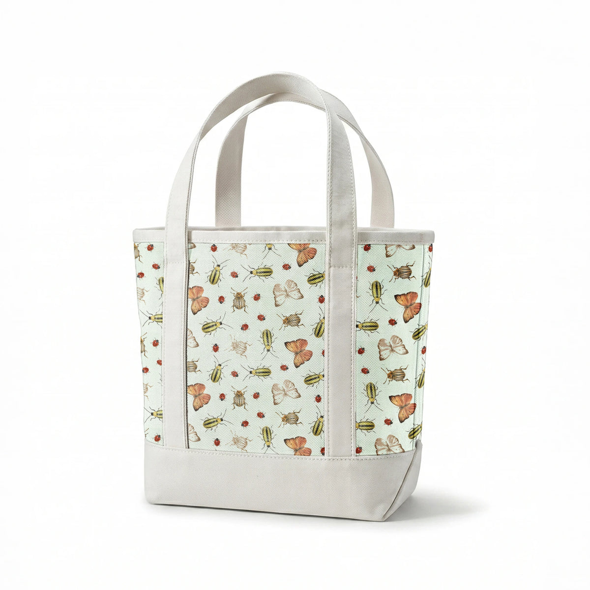 Danielle Murray Vintage Insect Toss on Green Fabric