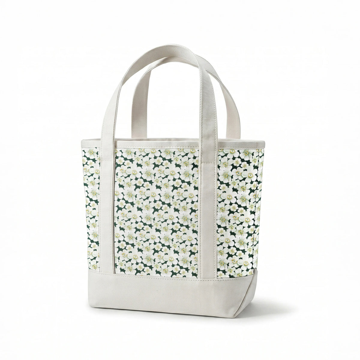 Danielle Murray Anemone Floral on Forest Green Fabric