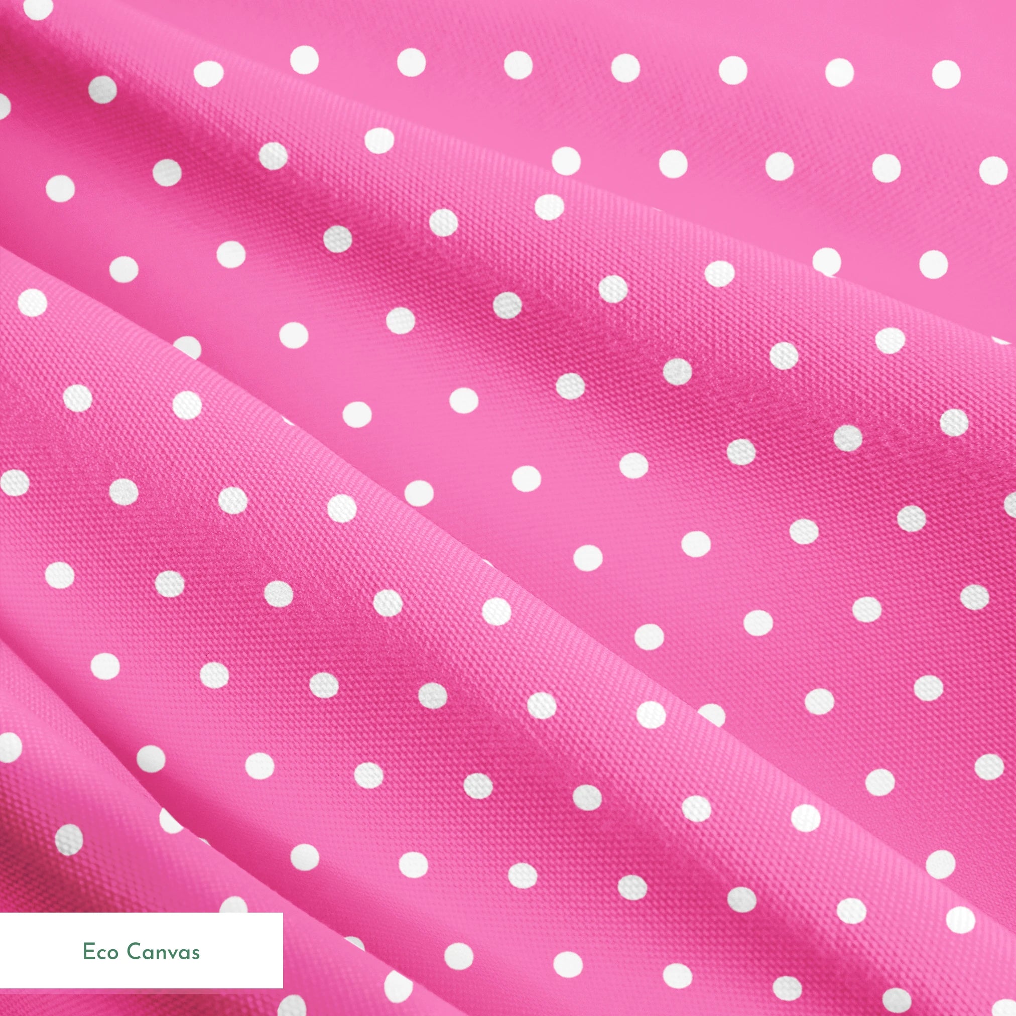 Two white circles on a bright pink background springs ecocanvas texture