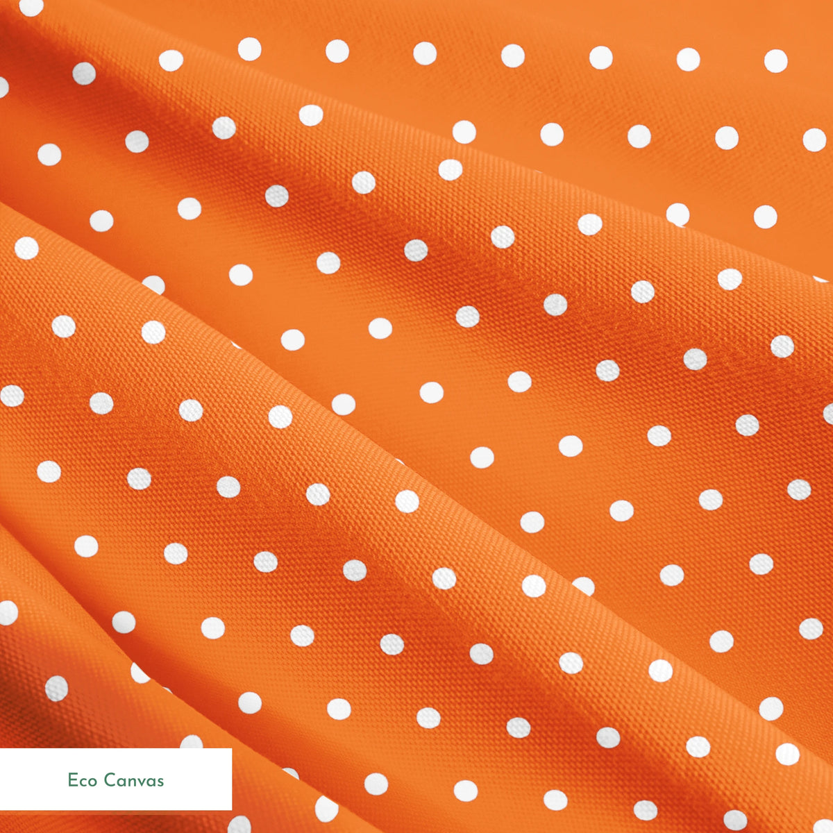 Orange background with two white circles, one in the upper left corner and another in the middle right. springs ecocanvas texture