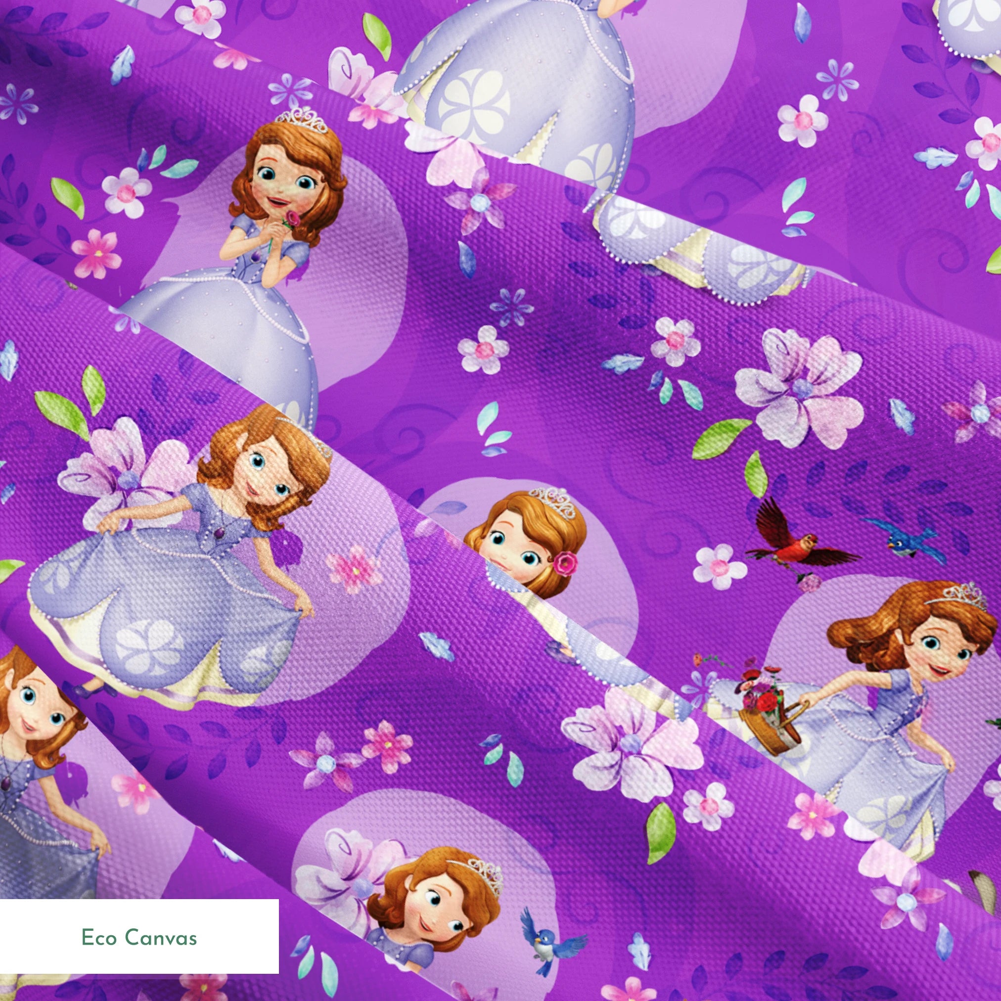 Disney Jr's. Sofia the First Purple Floral