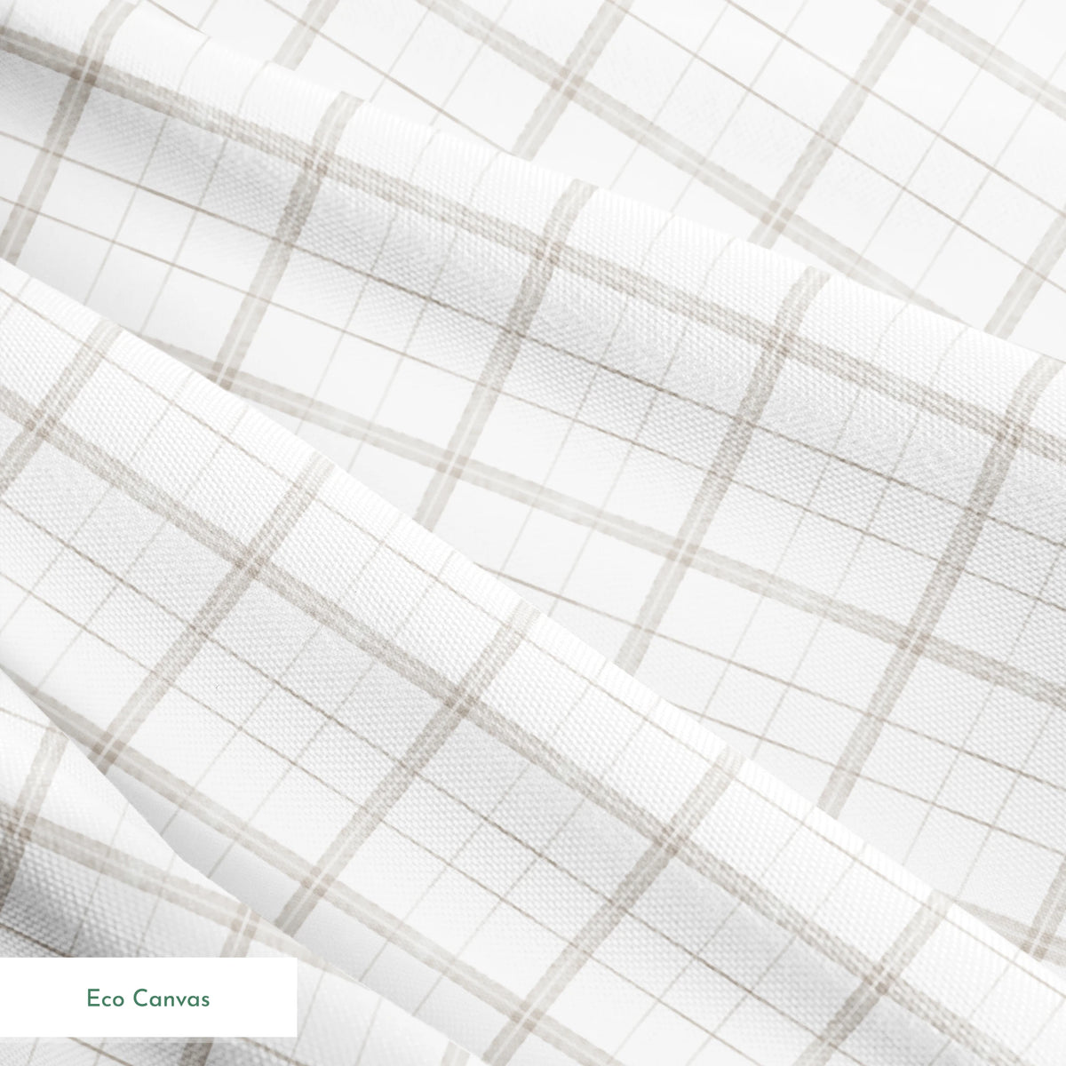 Neutral cream and beige plaid with soft painterly lines by Nicole Tamarin, perfect for fall sewing and decor. springs ecocanvas texture