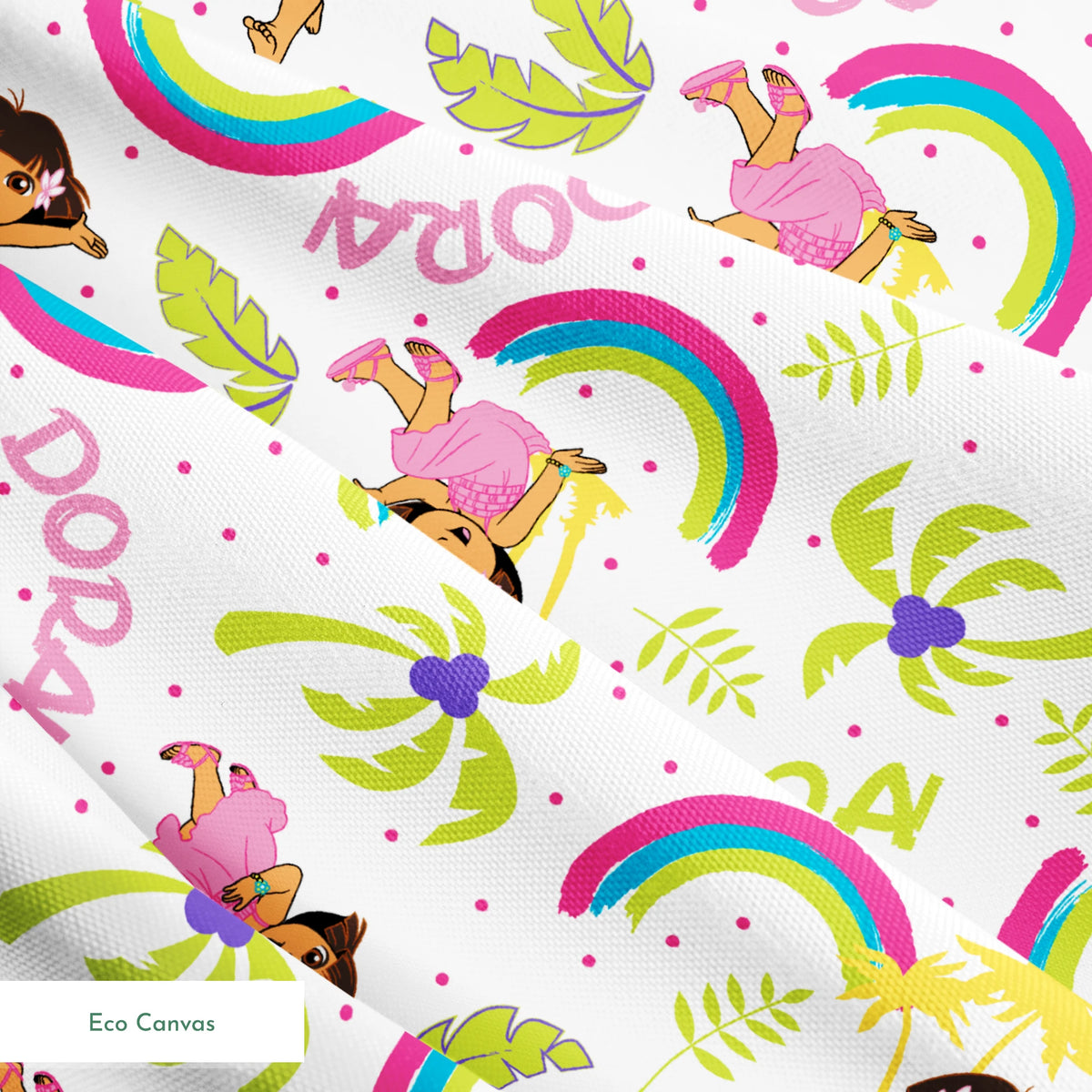 レインボー DORA 15cm アクリル Nickelodeon Dora the Explorer Tropical Rainbow | Fabric by the Yard