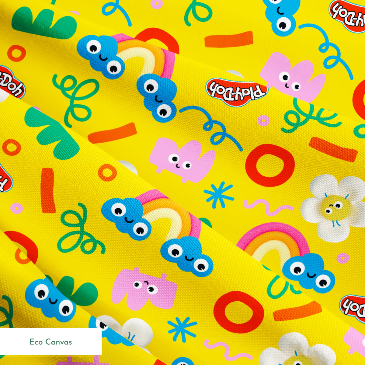 Hasbro Play-Doh Fun Playtime on Yellow Fabric