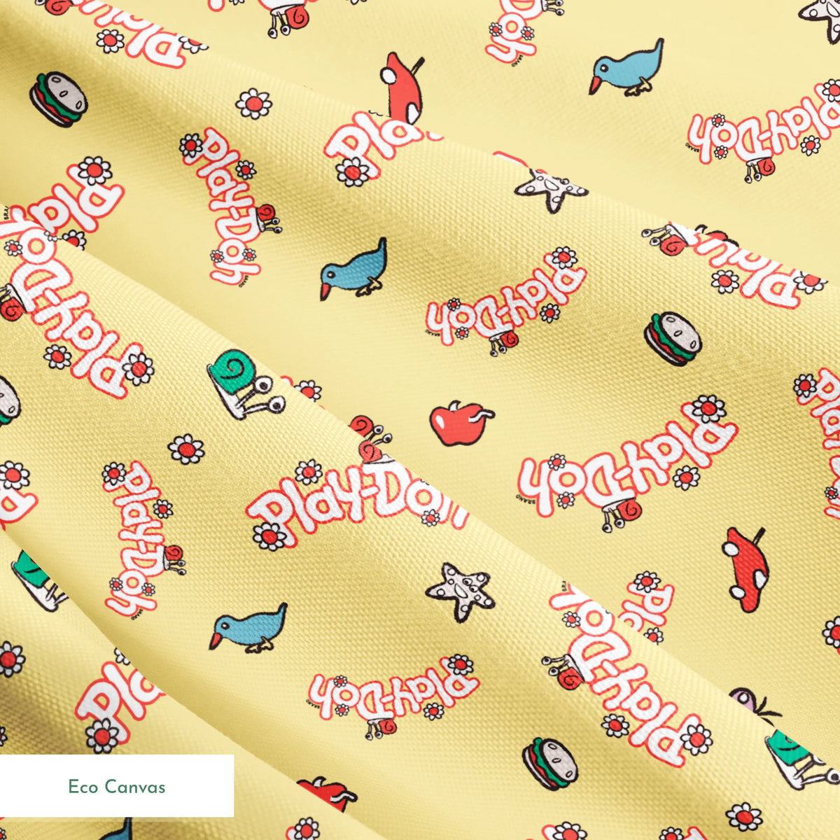 Hasbro Play-Doh Retro Daisy Logo Fabric